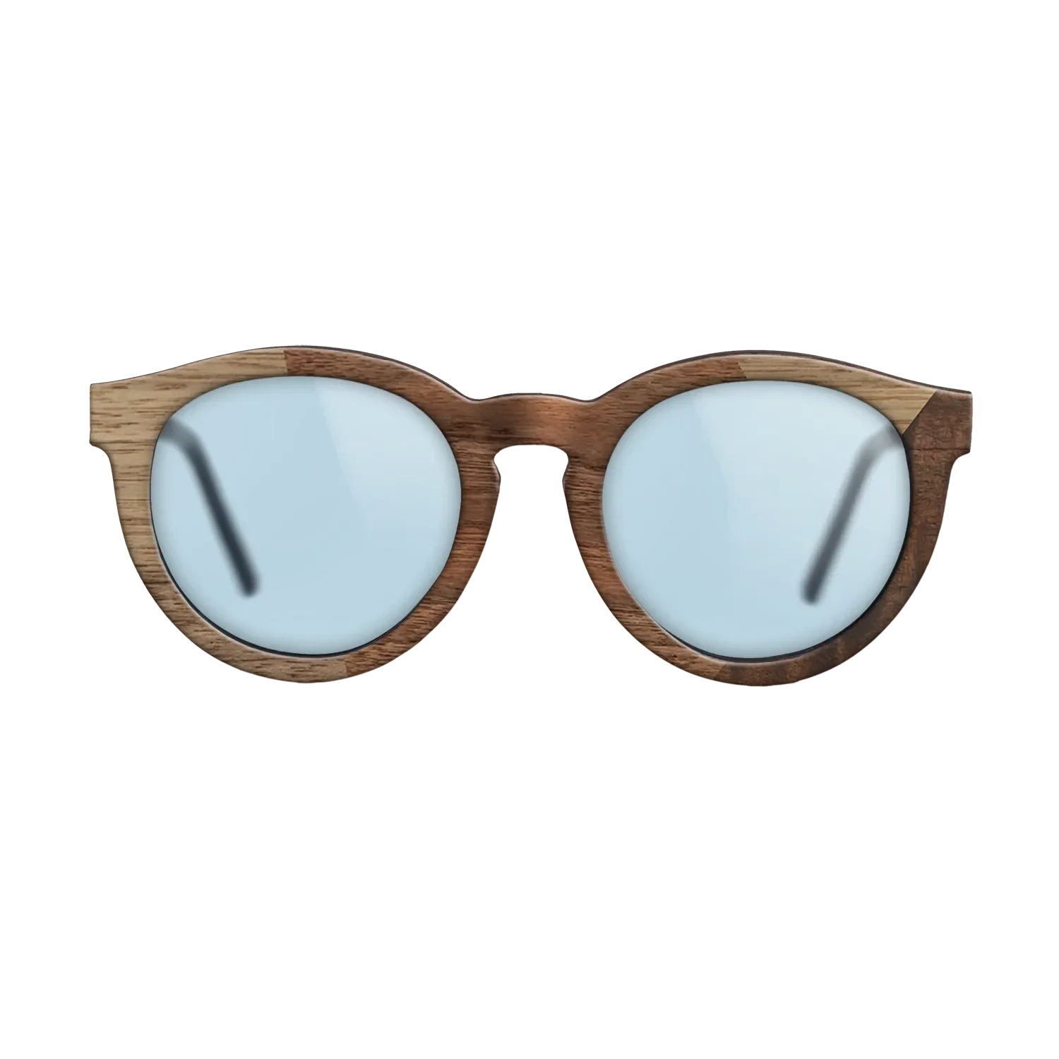 Walnut Claro Dark,Walnut: Straight Grain,Fumed Eucalyptus: Angle Cut - The Rebel - Round - SIRIS wood optic