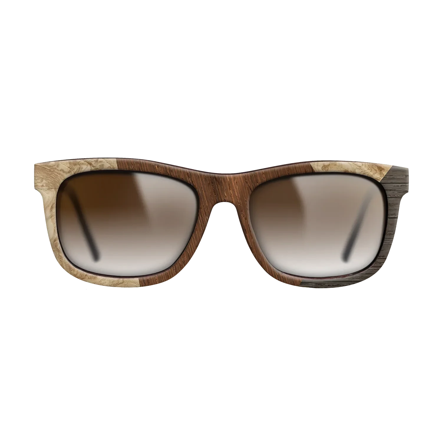 Wenge,Olive Burl,Fumed Oak: Angle Cut - The Hero - Square - SIRIS wood optic