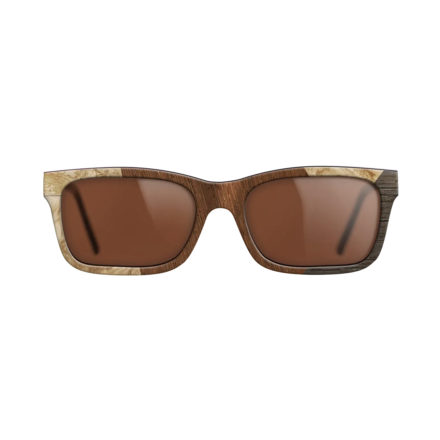 Wenge,Olive Burl,Fumed Oak: Angle Cut - The Sage - Rectangle - SIRIS wood optic