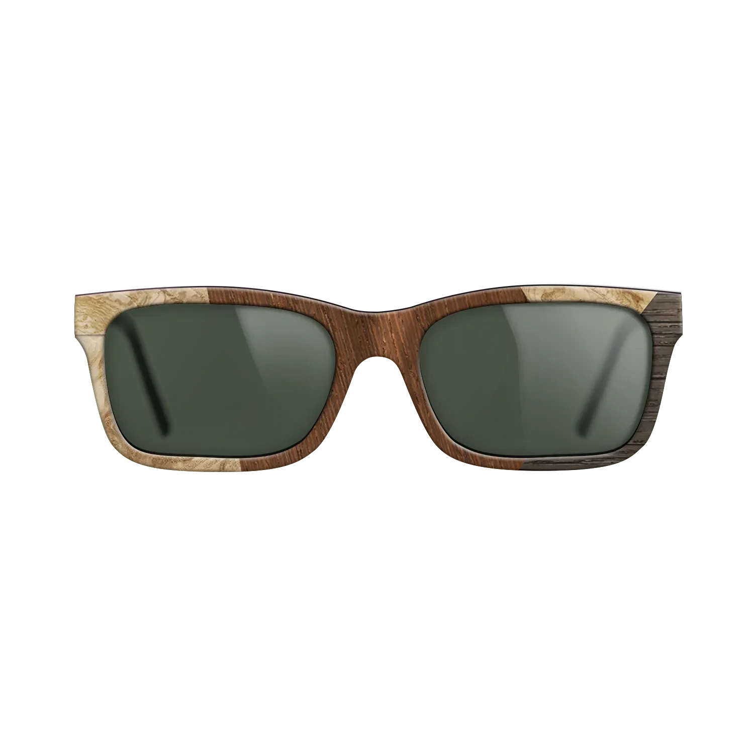 Wenge,Olive Burl,Fumed Oak: Angle Cut - The Sage - Rectangle - SIRIS wood optic