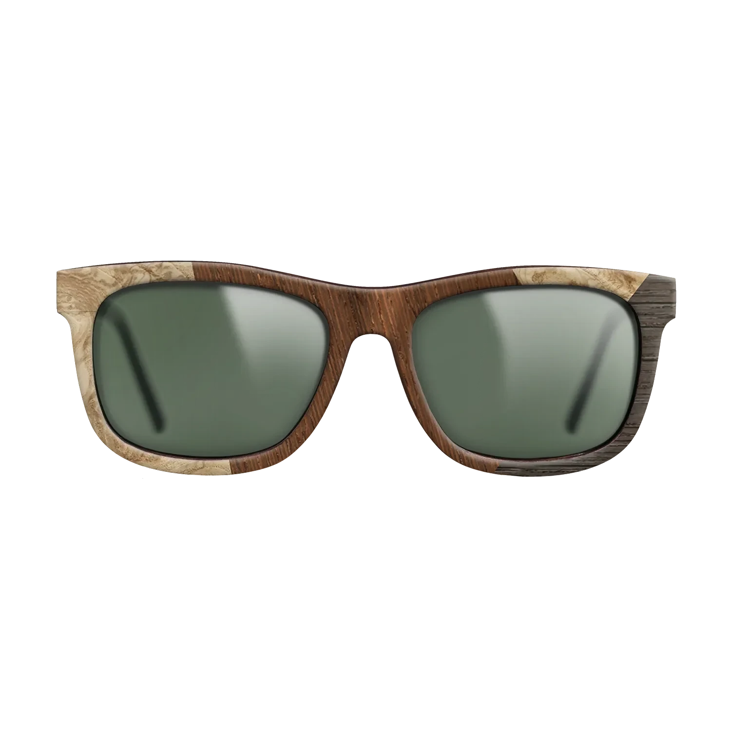 Wenge,Olive Burl,Fumed Oak: Angle Cut - The Hero - Square - SIRIS wood optic