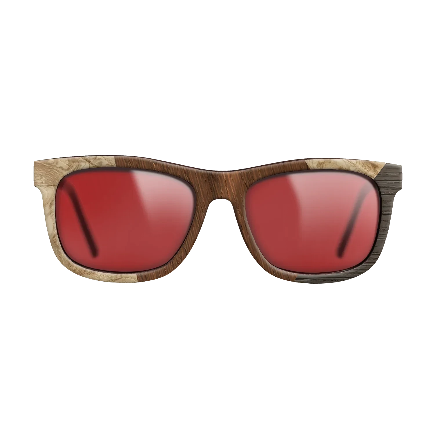 Wenge,Olive Burl,Fumed Oak: Angle Cut - The Hero - Square - SIRIS wood optic