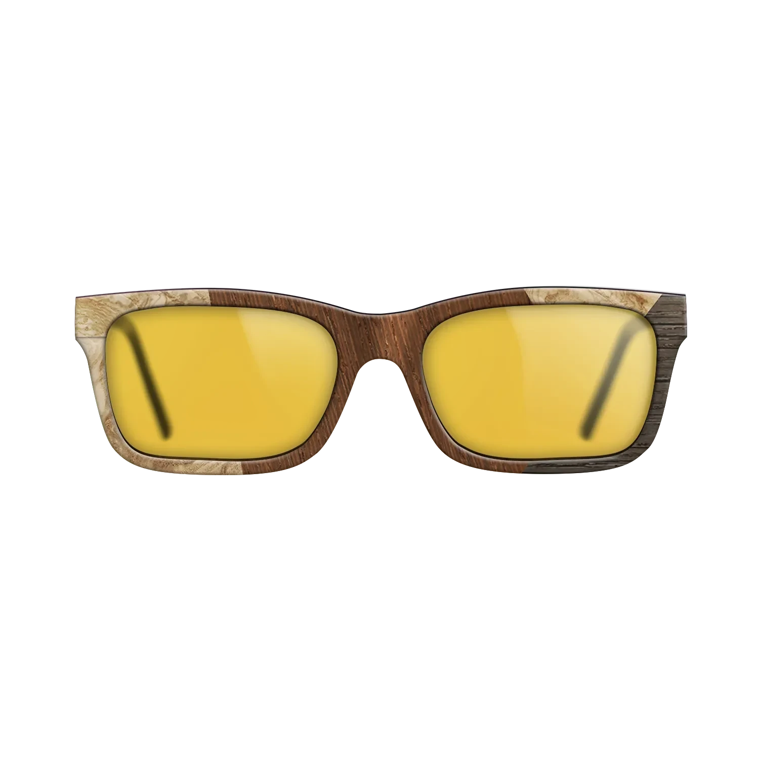 Wenge,Olive Burl,Fumed Oak: Angle Cut - The Sage - Rectangle - SIRIS wood optic