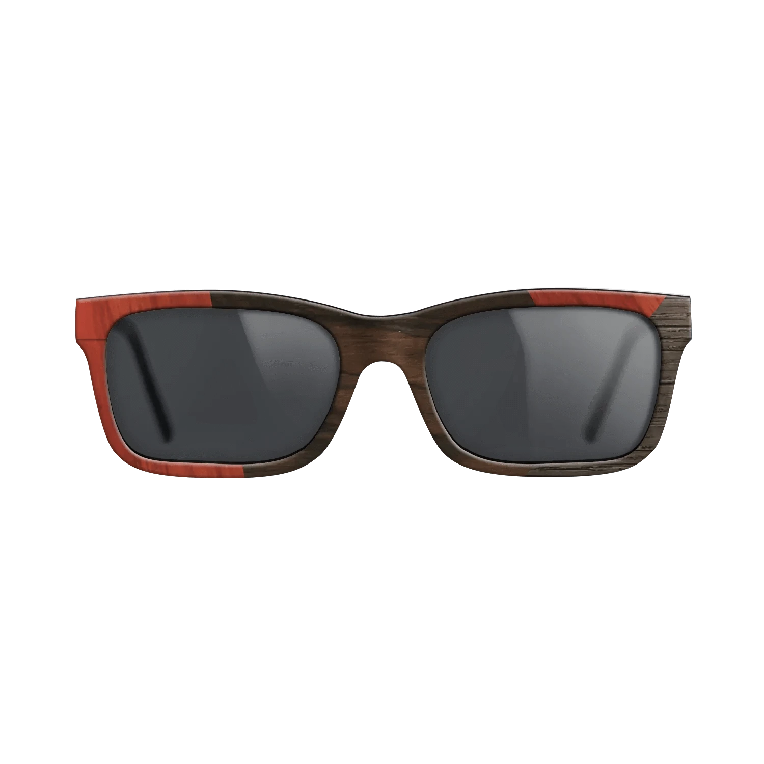 Ziricote Dark Quartered,Fumed Oak,Poplar Dyed: Red: Angle Cut - The Sage - Rectangle - SIRIS wood optic