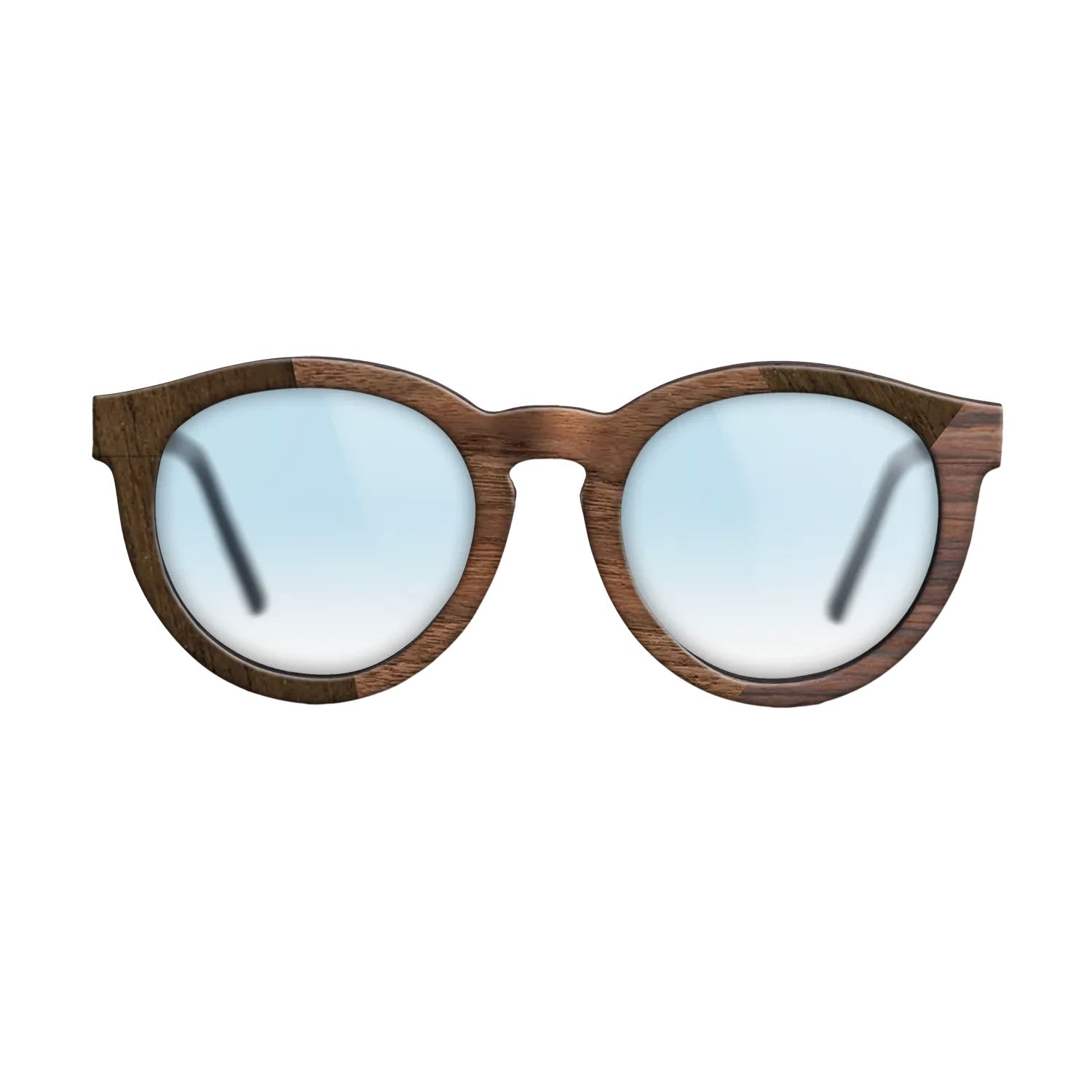 Walnut Claro Dark,Ziricote Light Quartered,Santos Rosewood Dark: Angle Cut - The Rebel - Round - SIRIS wood optic