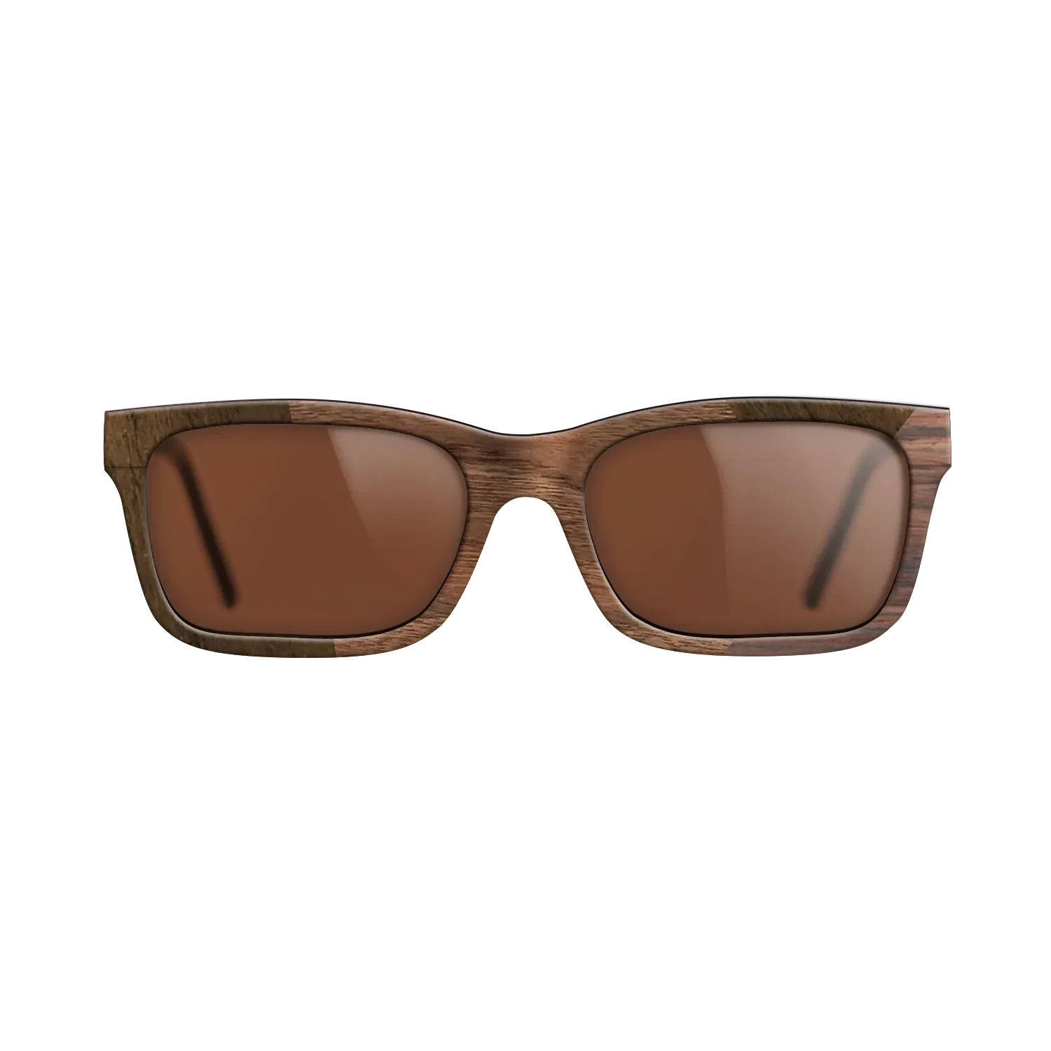 Walnut Claro Dark,Ziricote Light Quartered,Santos Rosewood Dark: Angle Cut - The Sage - Rectangle - SIRIS wood optic