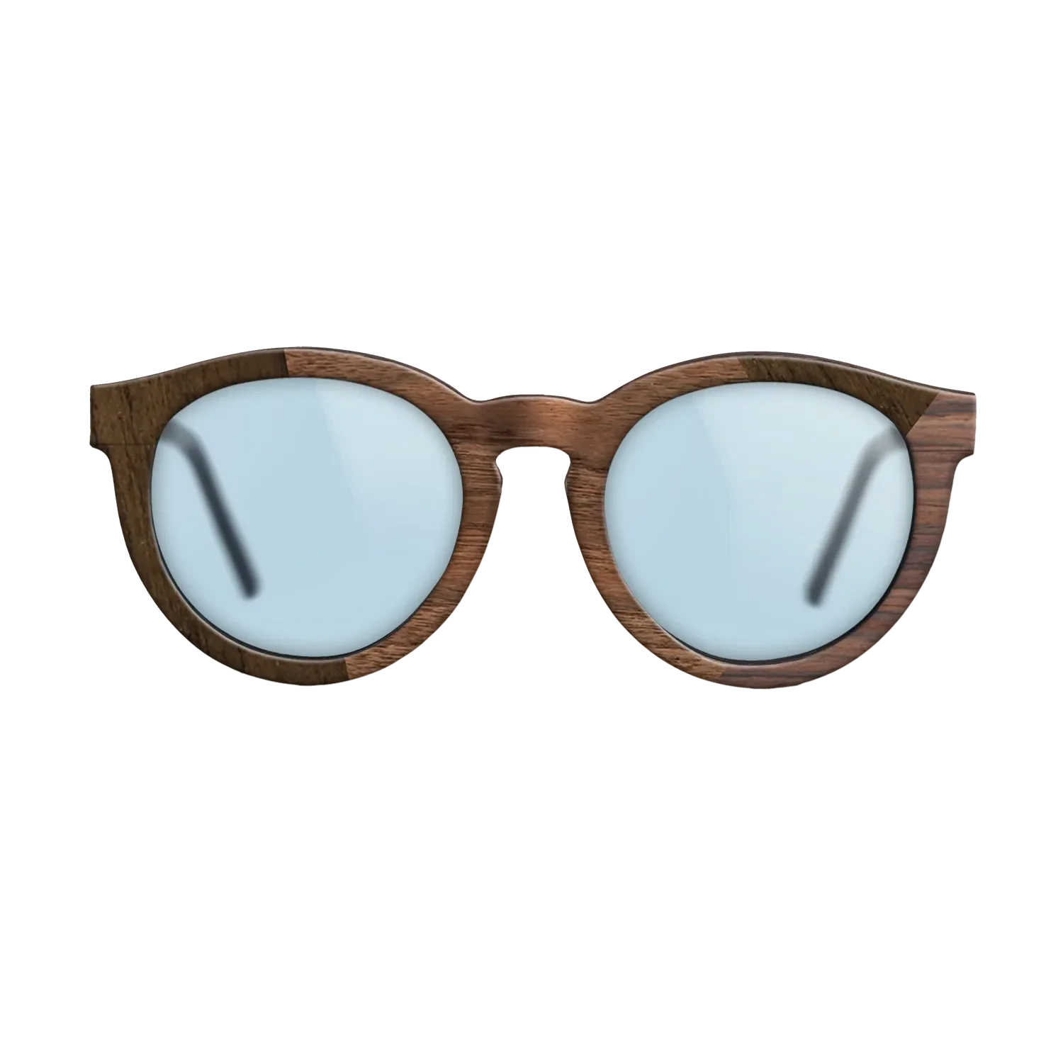 Walnut Claro Dark,Ziricote Light Quartered,Santos Rosewood Dark: Angle Cut - The Rebel - Round - SIRIS wood optic
