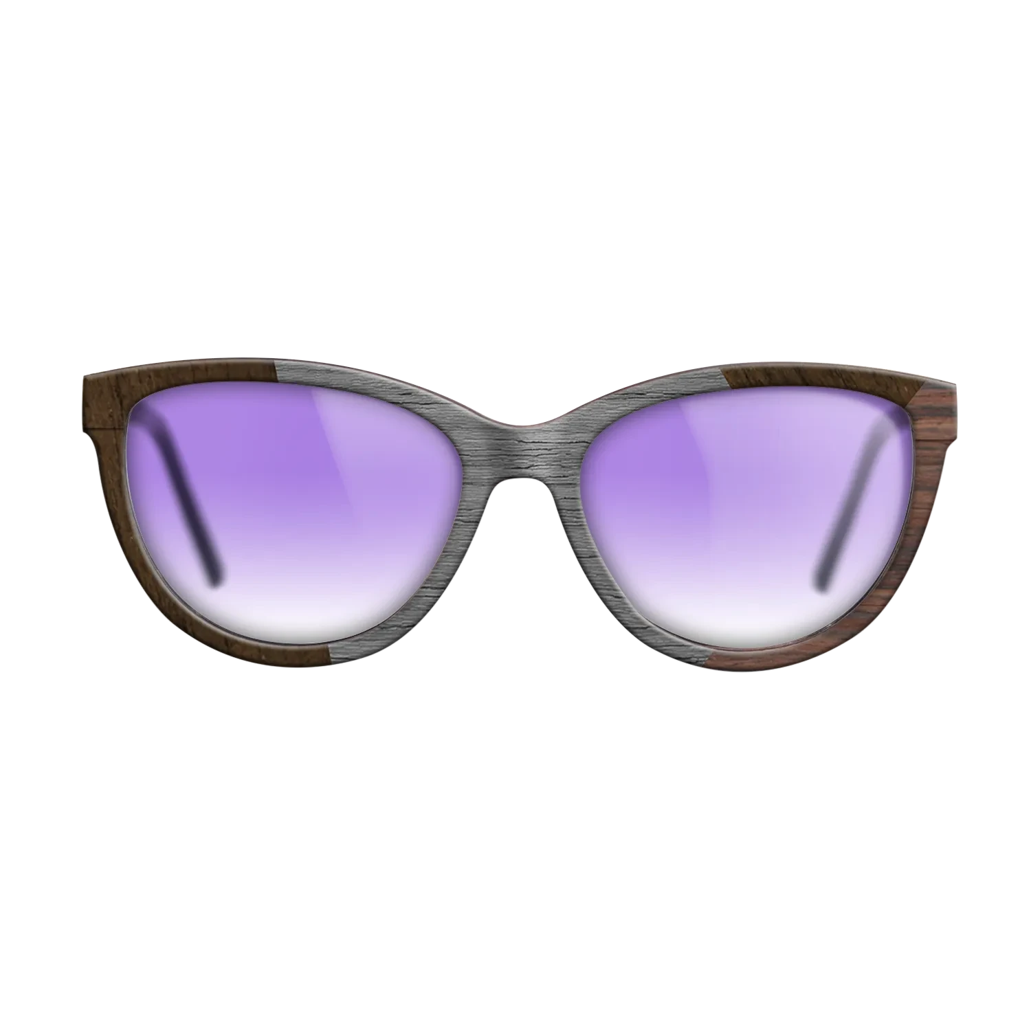 Poplar Dyed: Grey,Ziricote Dark Quartered,Rosewood Reconstituted: Angle Cut - The Maiden - Cat - SIRIS wood optic