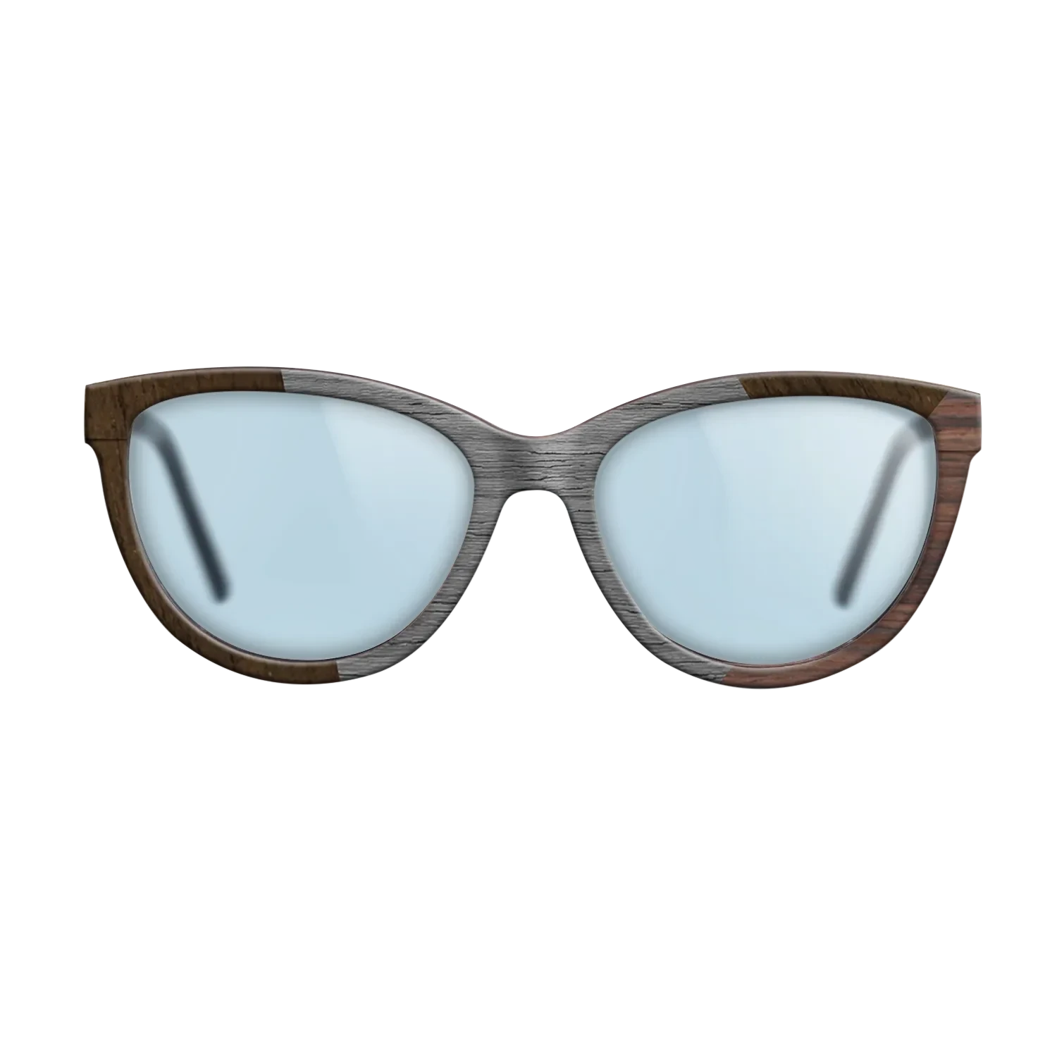 Poplar Dyed: Grey,Ziricote Dark Quartered,Rosewood Reconstituted: Angle Cut - The Maiden - Cat - SIRIS wood optic