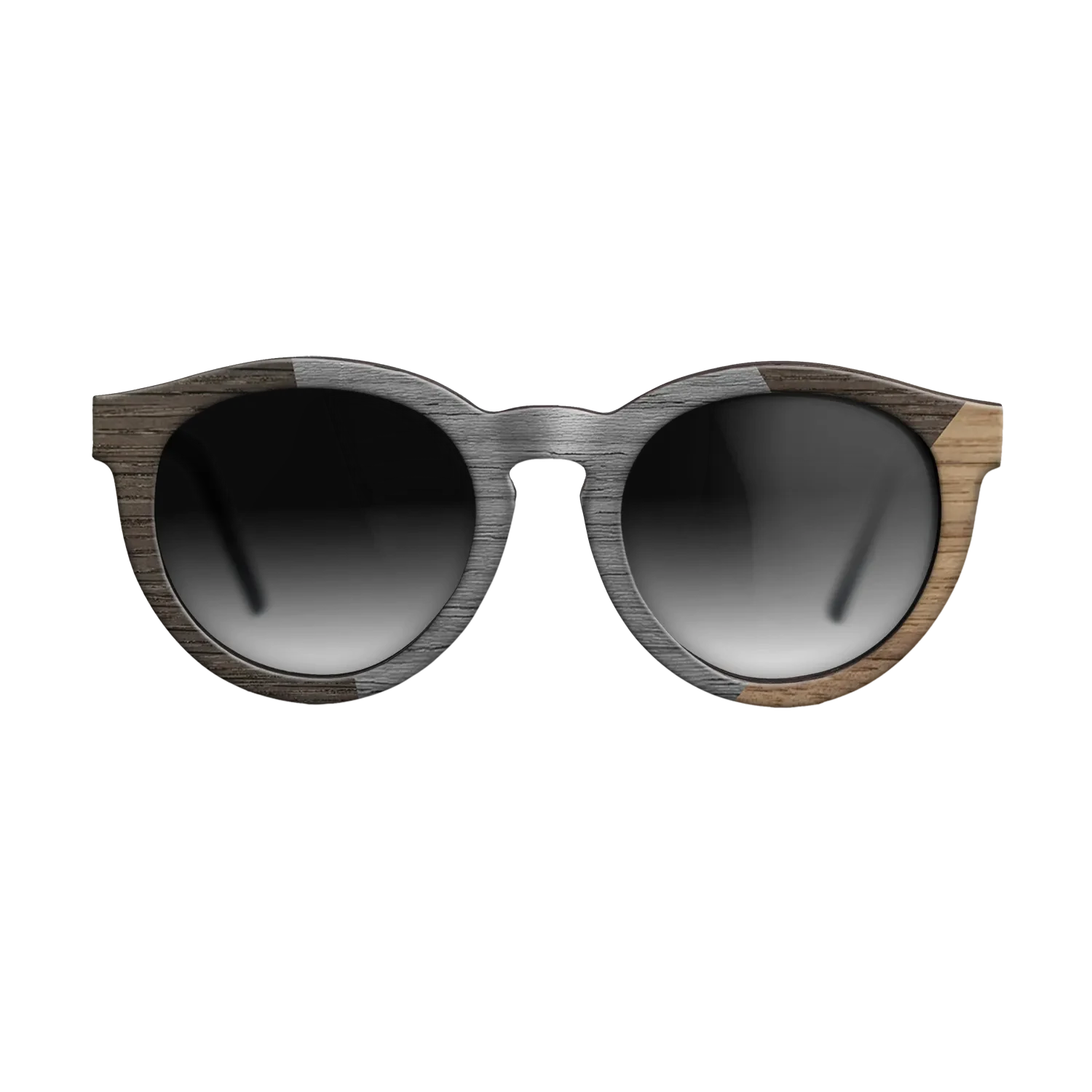 Poplar Dyed: Grey,Fumed Oak,Walnut: Straight Grain: Angle Cut - The Rebel - Round - SIRIS wood optic