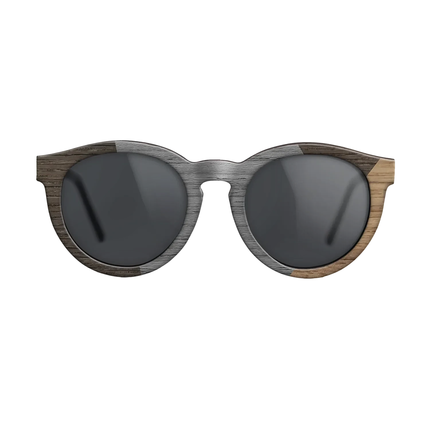 Poplar Dyed: Grey,Fumed Oak,Walnut: Straight Grain: Angle Cut - The Rebel - Round - SIRIS wood optic