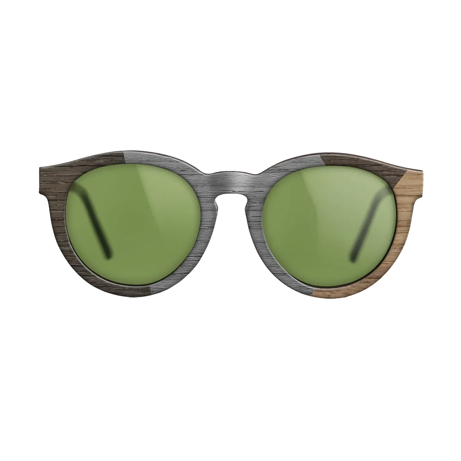 Poplar Dyed: Grey,Fumed Oak,Walnut: Straight Grain: Angle Cut - The Rebel - Round - SIRIS wood optic