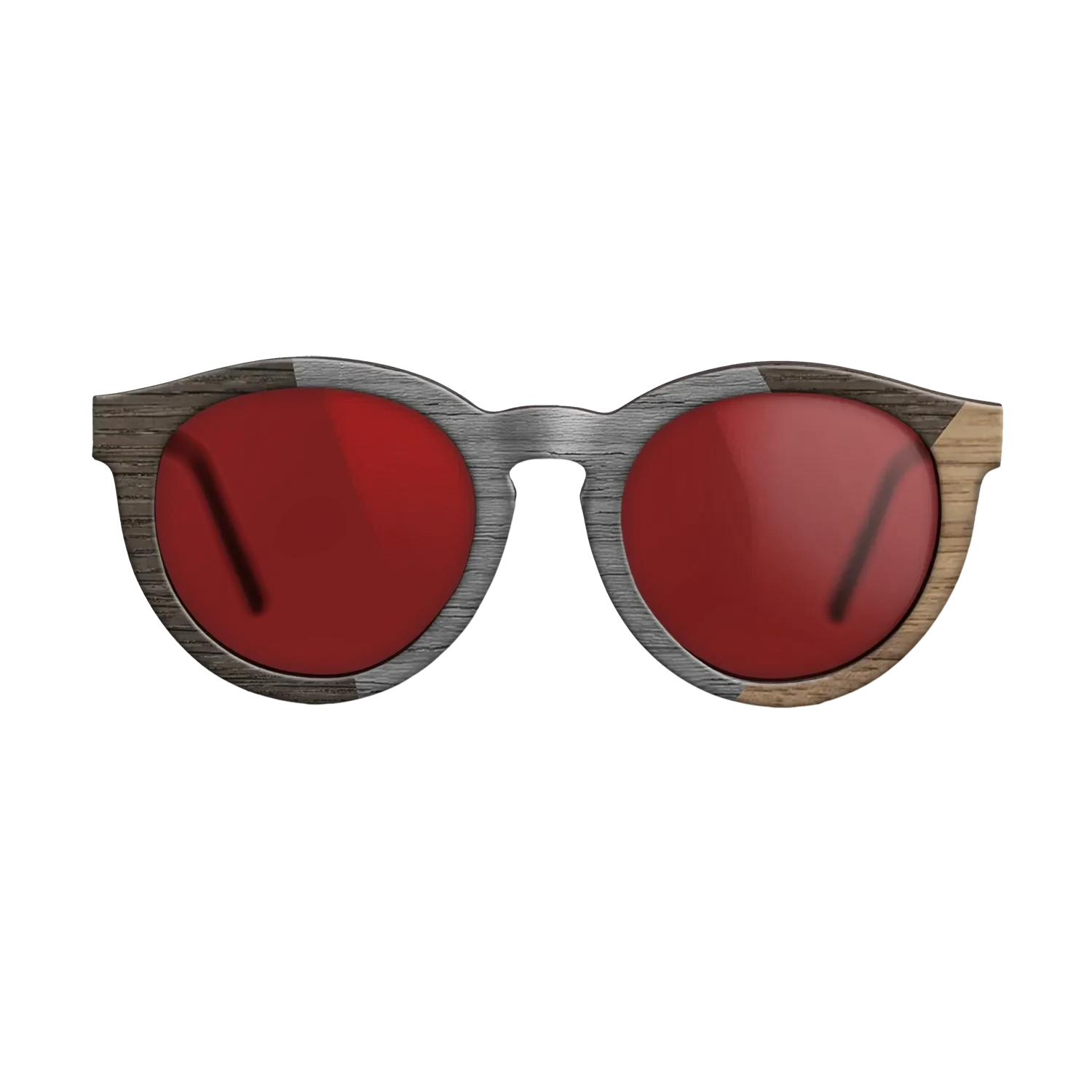 Poplar Dyed: Grey,Fumed Oak,Walnut: Straight Grain: Angle Cut - The Rebel - Round - SIRIS wood optic