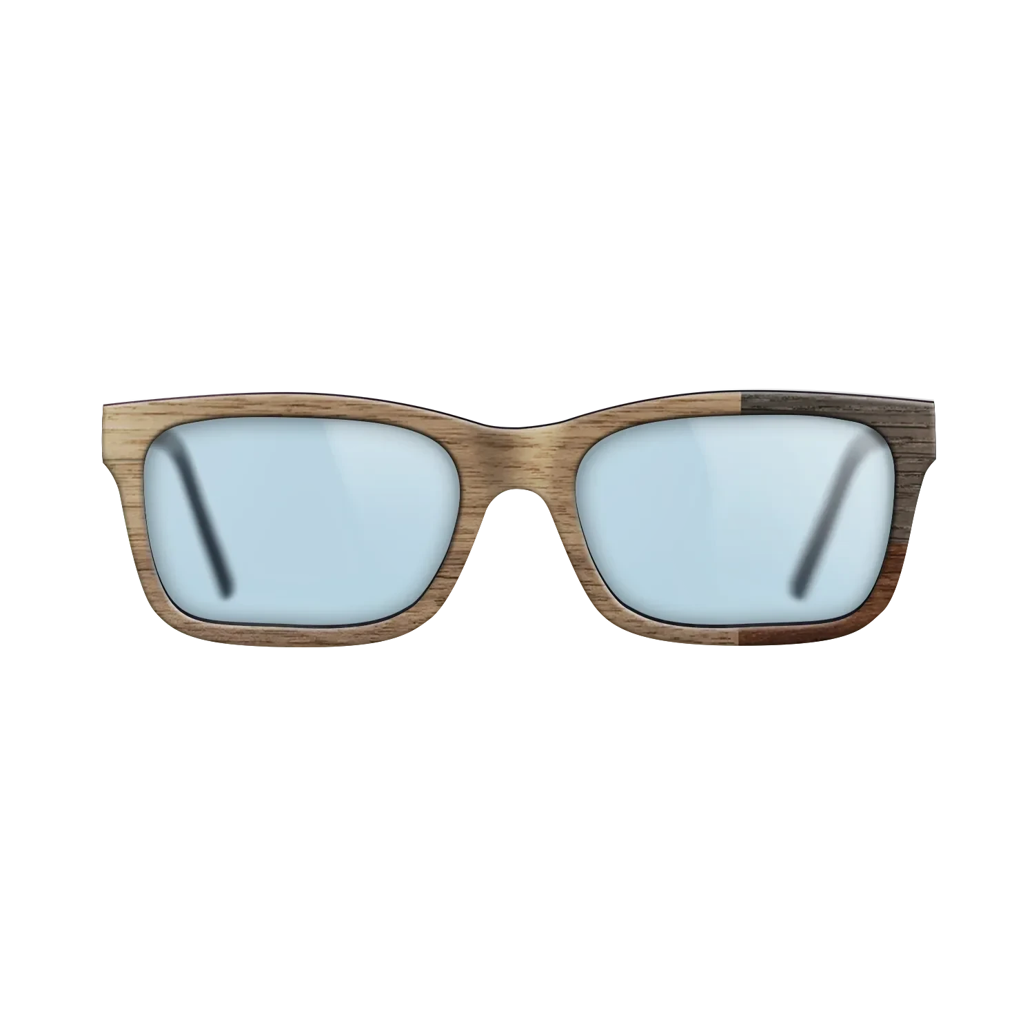 Walnut Claro Dark,Walnut: Straight Grain,Fumed Oak: Cubic Cuts - The Sage - Rectangle - SIRIS wood optic