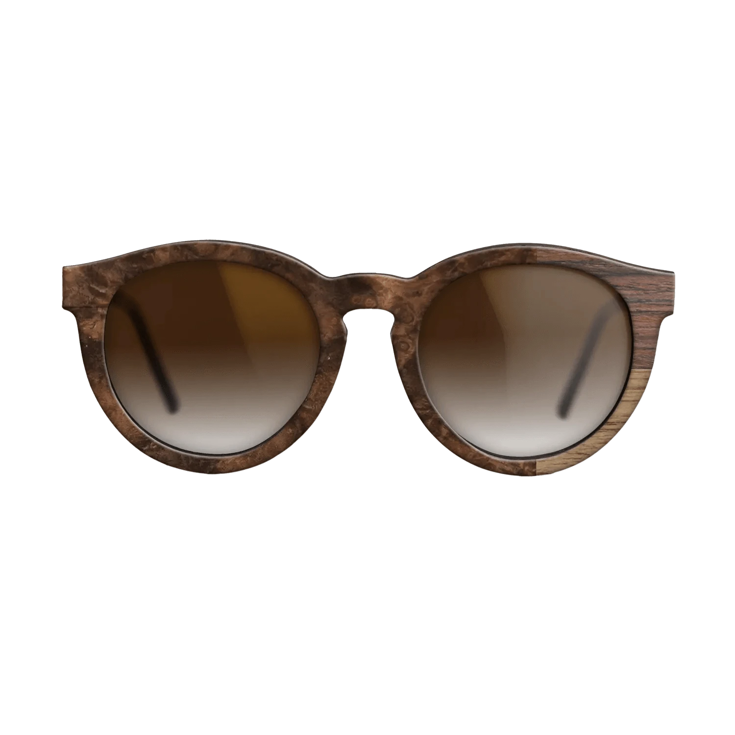 Olive Burl,Ziricote Dark Quartered,Rosewood Reconstituted: Cubic Cuts - The Rebel - Round - SIRIS wood optic