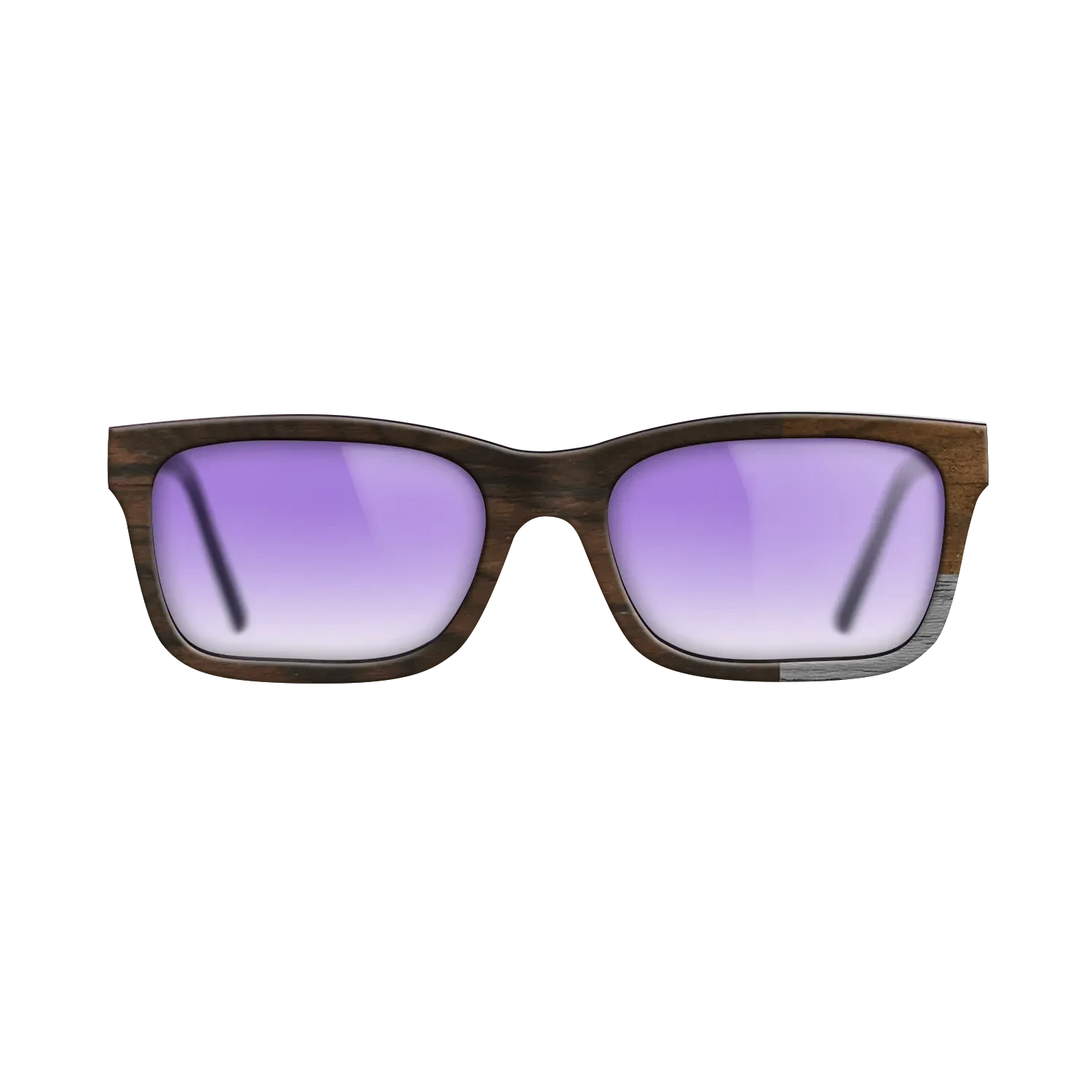 Poplar Dyed: Grey,Ziricote Light Quartered,Ziricote Dark Quartered: Cubic Cuts - The Sage - Rectangle - SIRIS wood optic