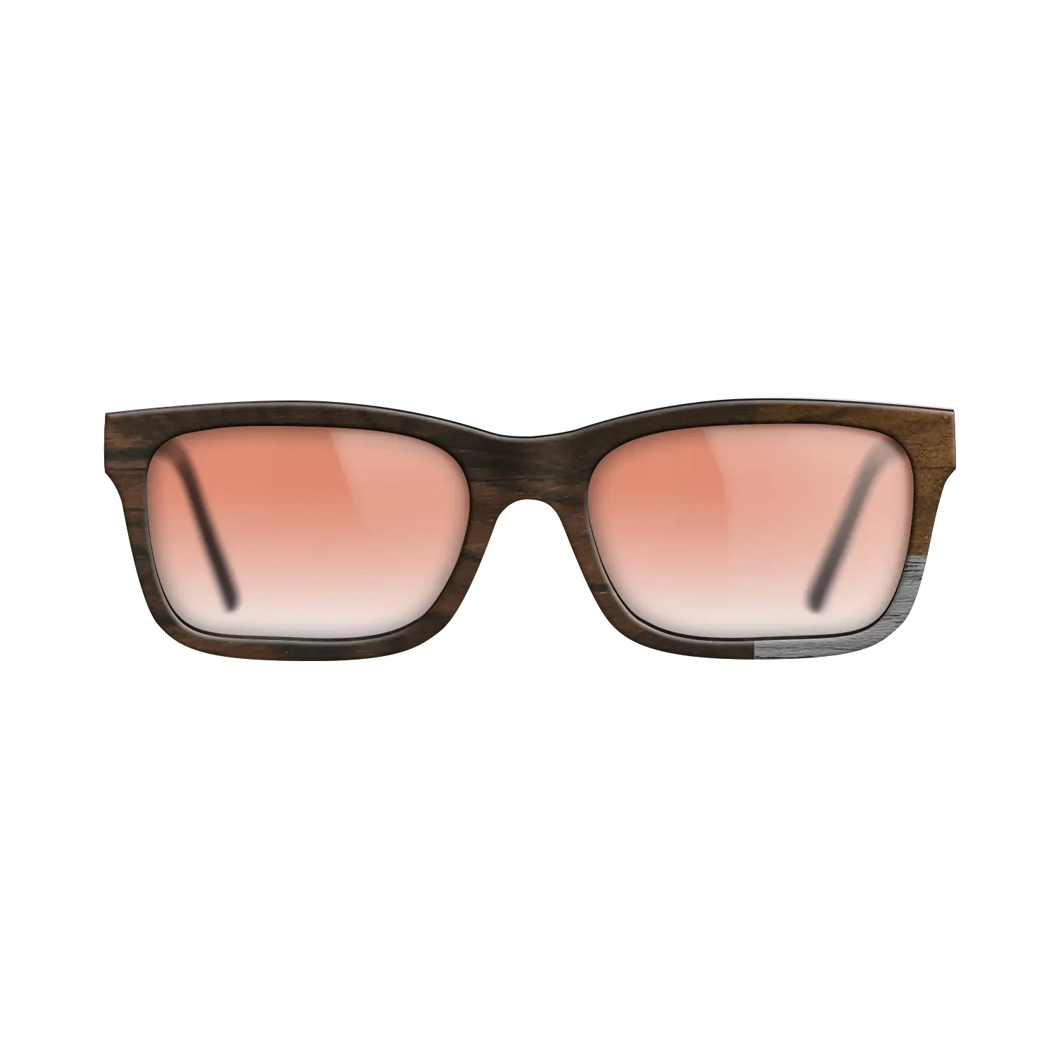 Poplar Dyed: Grey,Ziricote Light Quartered,Ziricote Dark Quartered: Cubic Cuts - The Sage - Rectangle - SIRIS wood optic