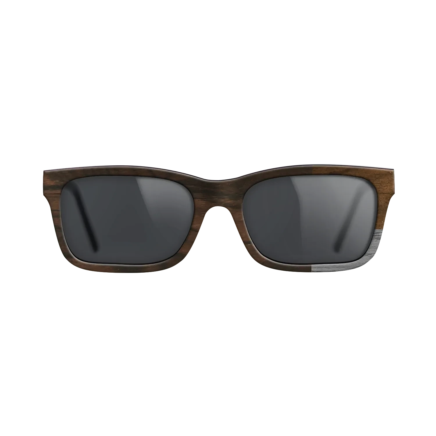 Poplar Dyed: Grey,Ziricote Light Quartered,Ziricote Dark Quartered: Cubic Cuts - The Sage - Rectangle - SIRIS wood optic