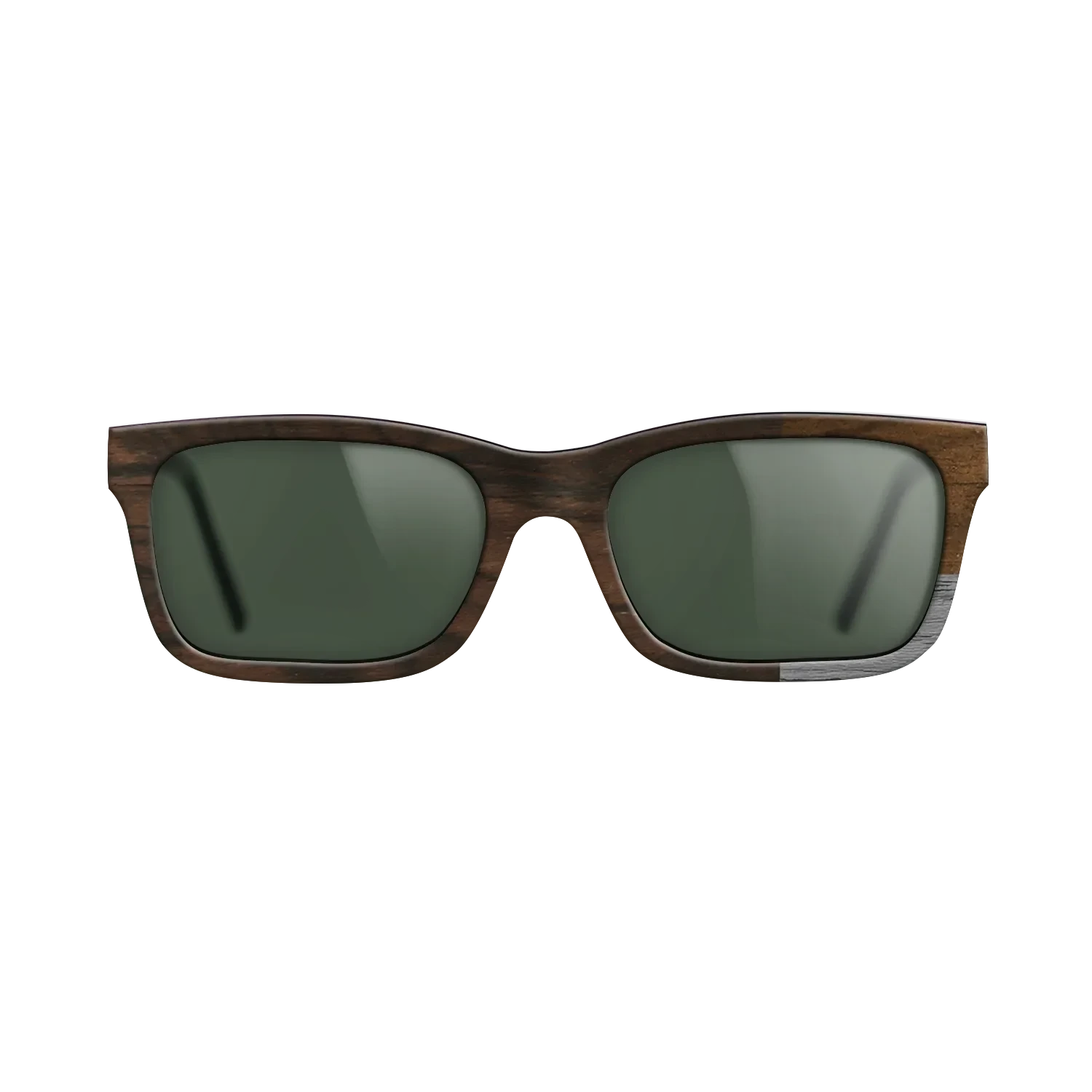 Poplar Dyed: Grey,Ziricote Light Quartered,Ziricote Dark Quartered: Cubic Cuts - The Sage - Rectangle - SIRIS wood optic