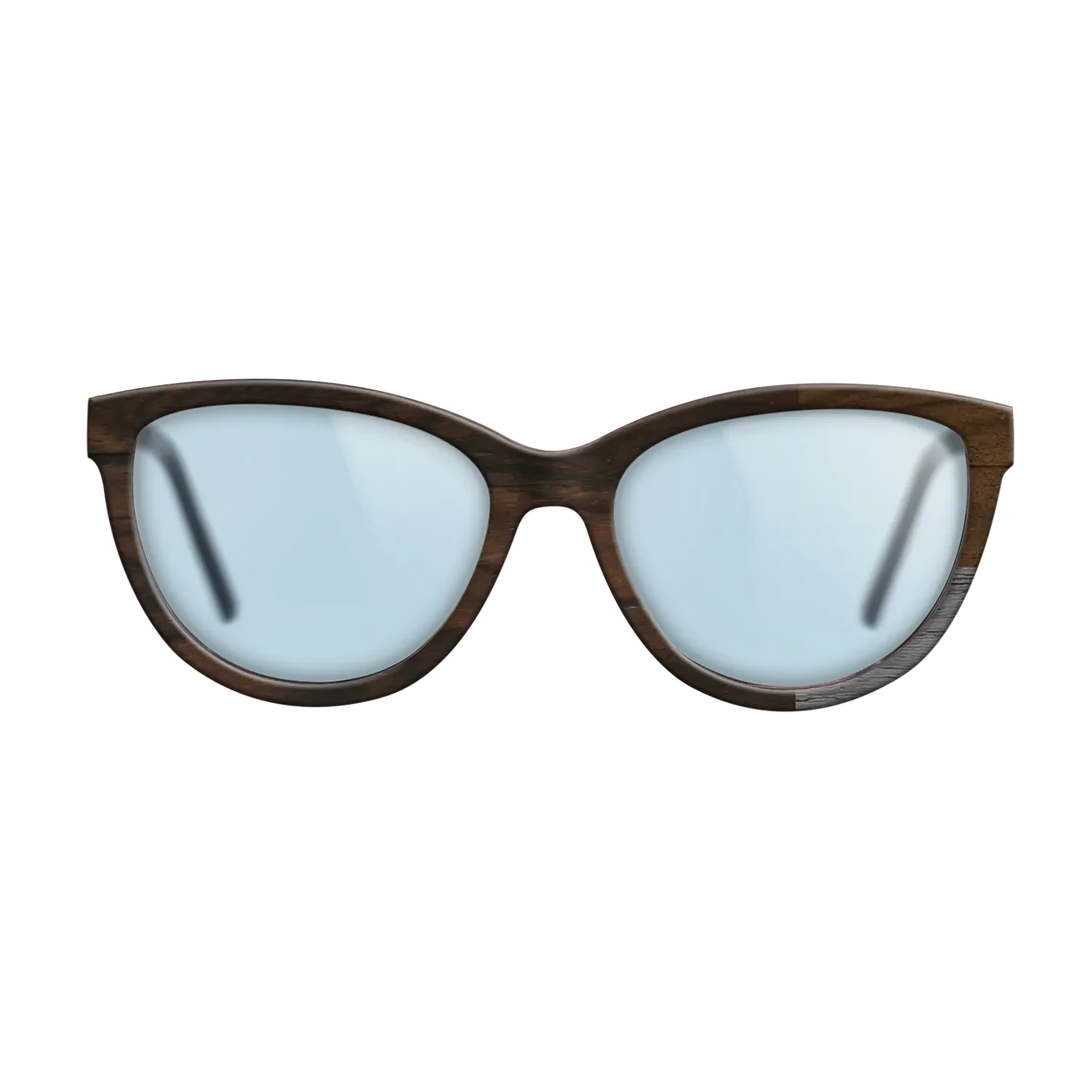 Poplar Dyed: Grey,Ziricote Light Quartered,Ziricote Dark Quartered: Cubic Cuts - The Maiden - Cat - SIRIS wood optic