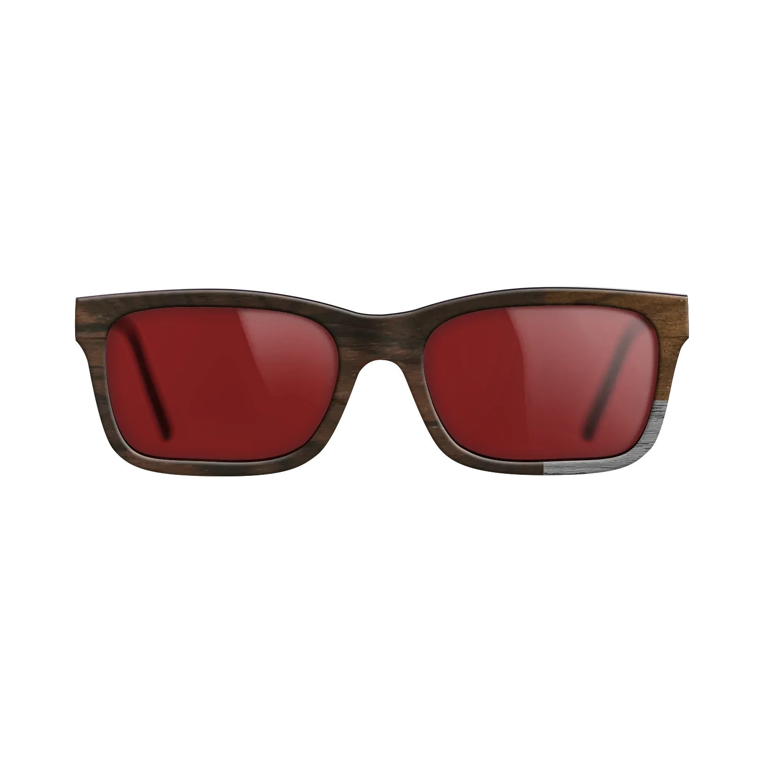 Poplar Dyed: Grey,Ziricote Light Quartered,Ziricote Dark Quartered: Cubic Cuts - The Sage - Rectangle - SIRIS wood optic