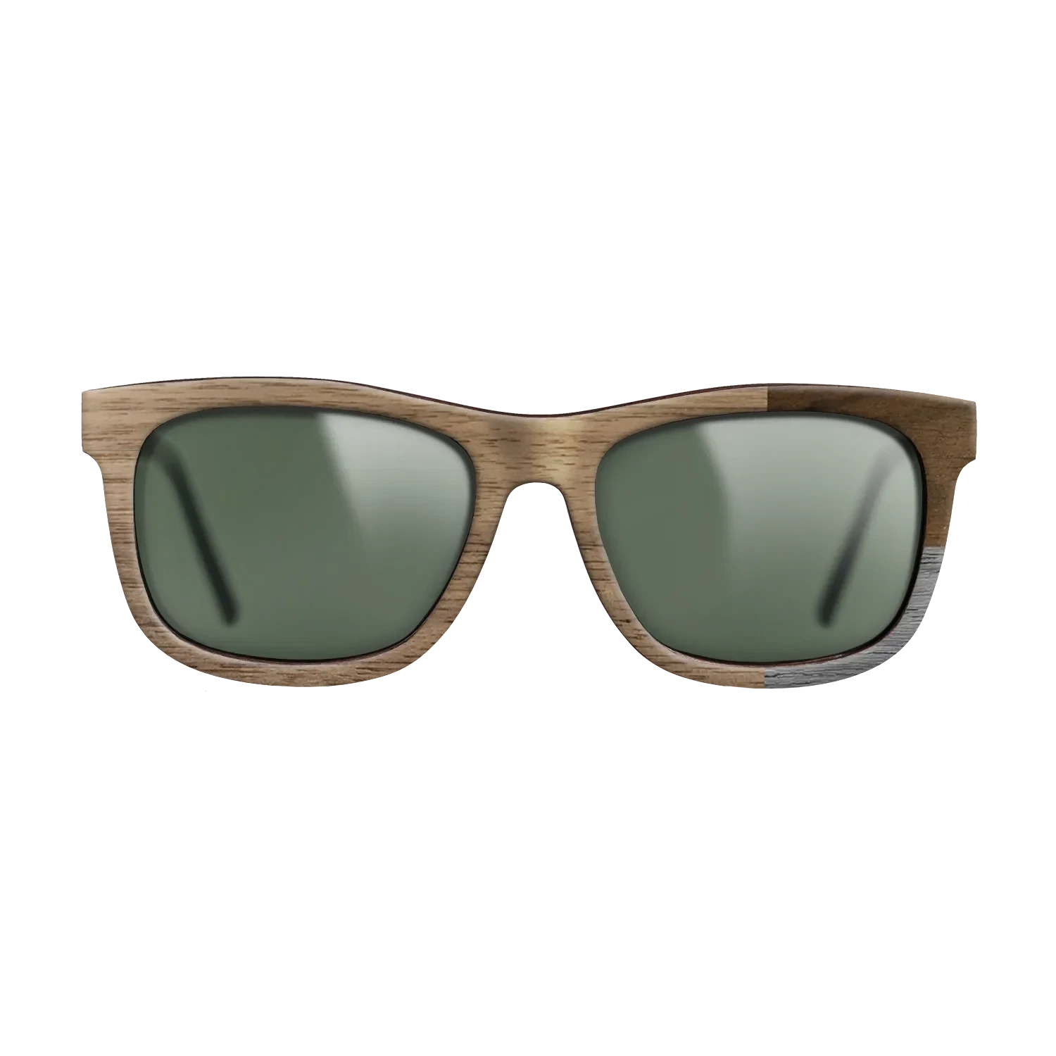 Poplar Dyed: Grey,Walnut: Straight Grain,Ziricote Dark Quartered: Cubic Cuts - The Hero - Square - SIRIS wood optic