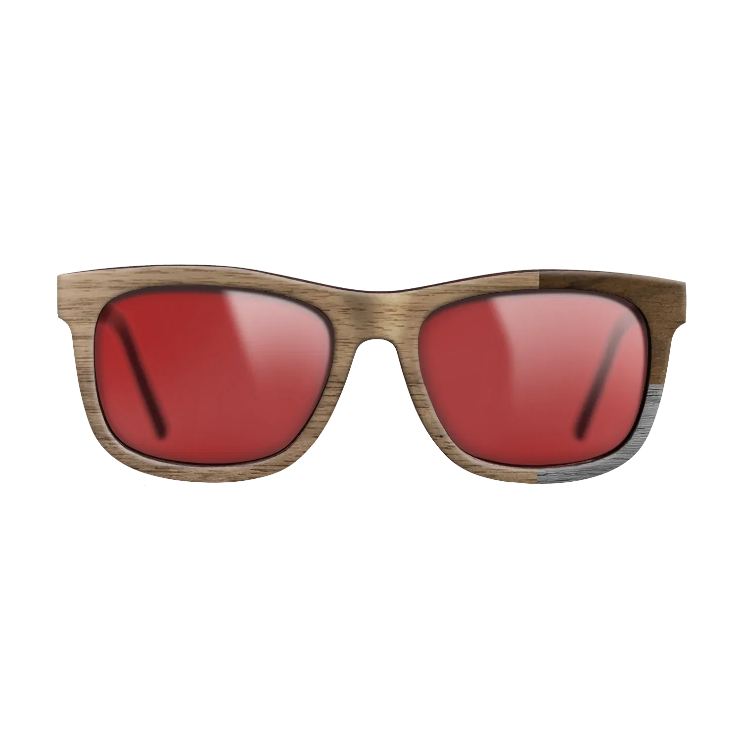 Poplar Dyed: Grey,Walnut: Straight Grain,Ziricote Dark Quartered: Cubic Cuts - The Hero - Square - SIRIS wood optic