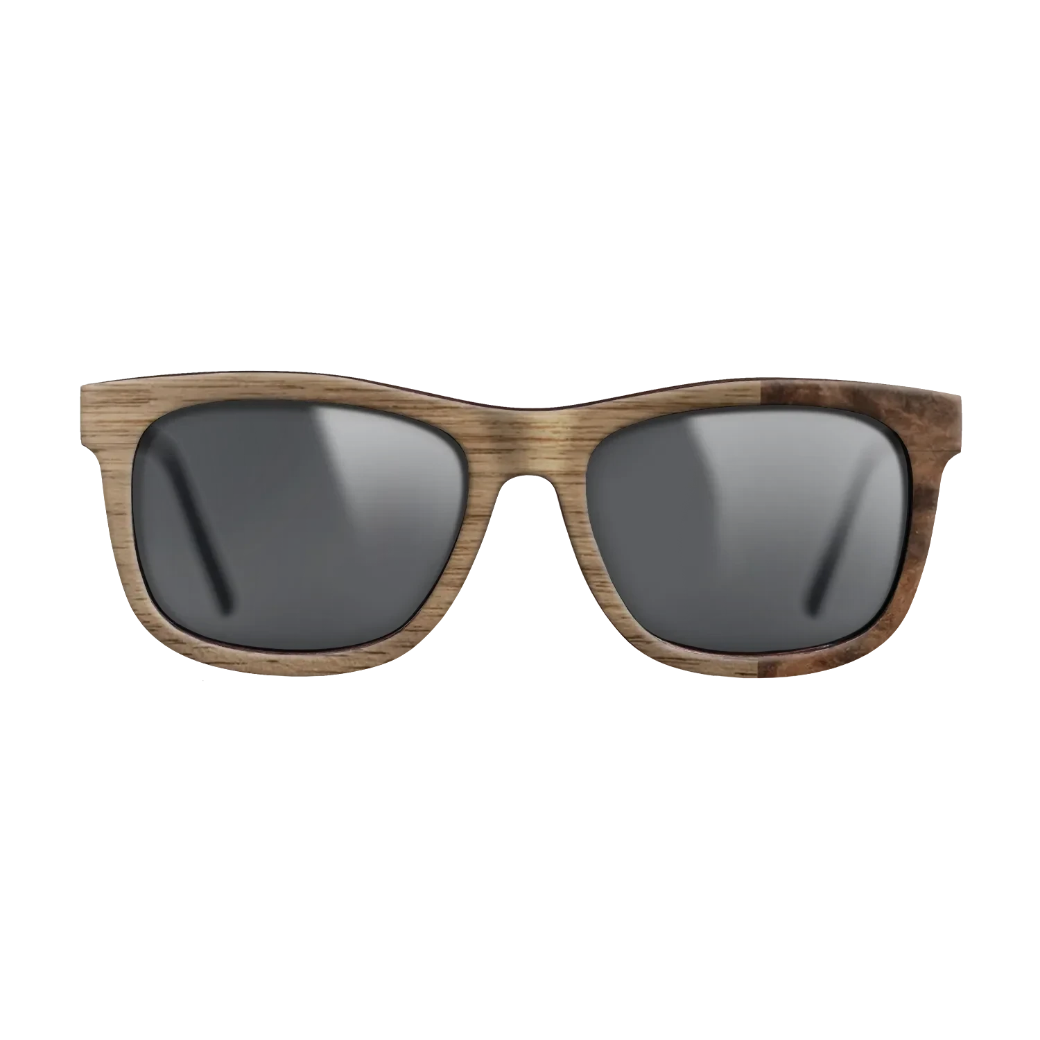 Walnut: Straight Grain, Walnut Burl: DiCut - The Hero - Square - SIRIS wood optic
