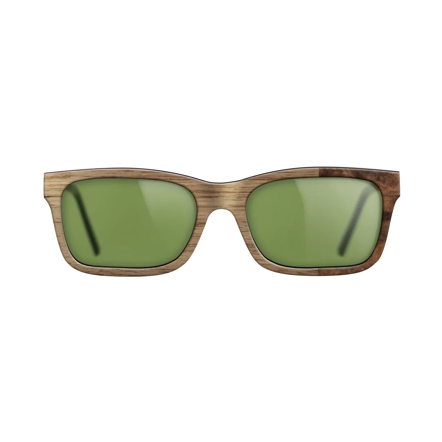 Walnut: Straight Grain, Walnut Burl: DiCut - The Sage - Rectangle - SIRIS wood optic