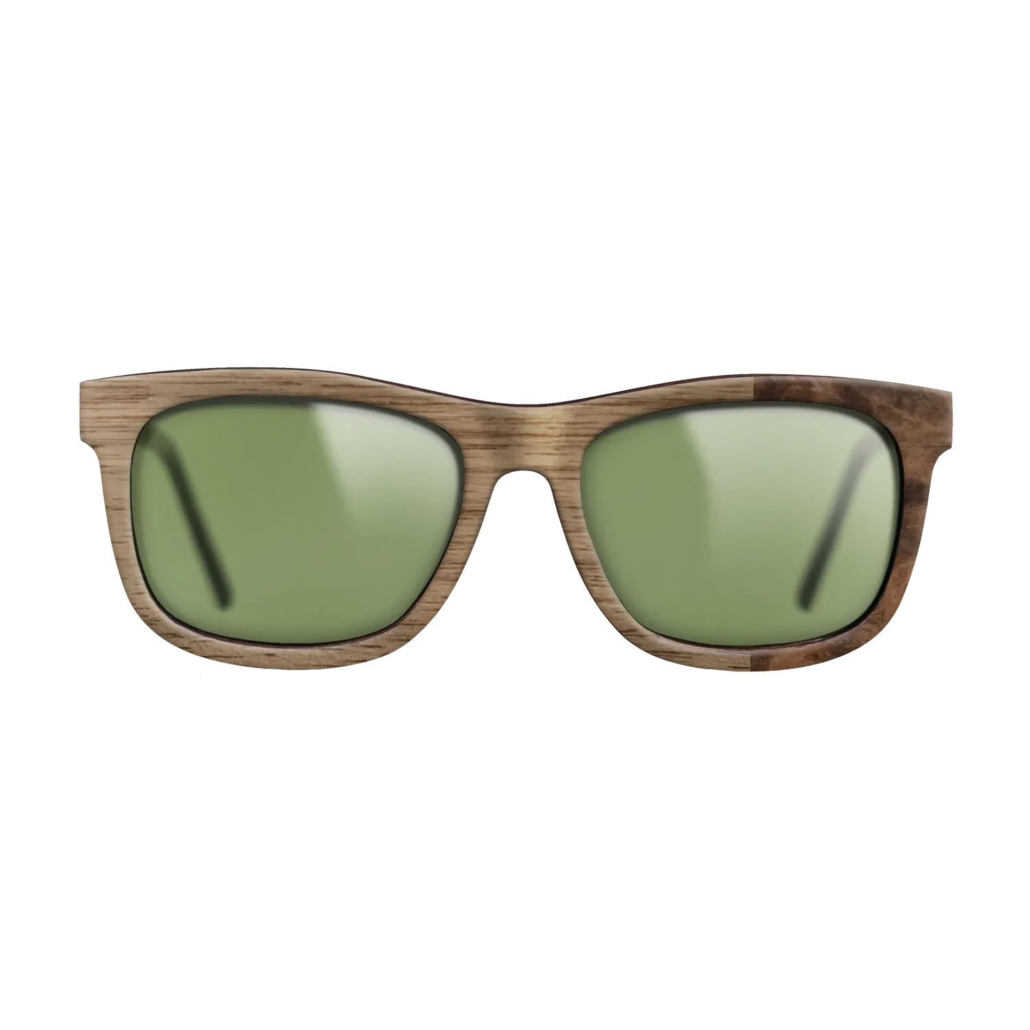 Walnut: Straight Grain, Walnut Burl: DiCut - The Hero - Square - SIRIS wood optic