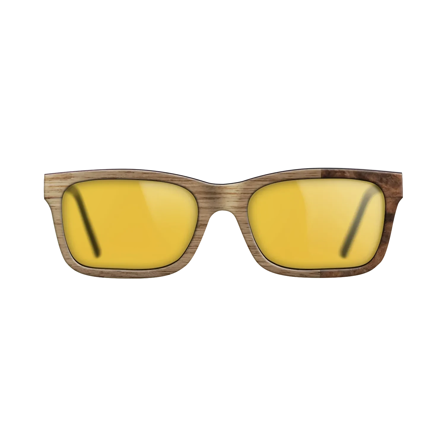 Walnut: Straight Grain, Walnut Burl: DiCut - The Sage - Rectangle - SIRIS wood optic