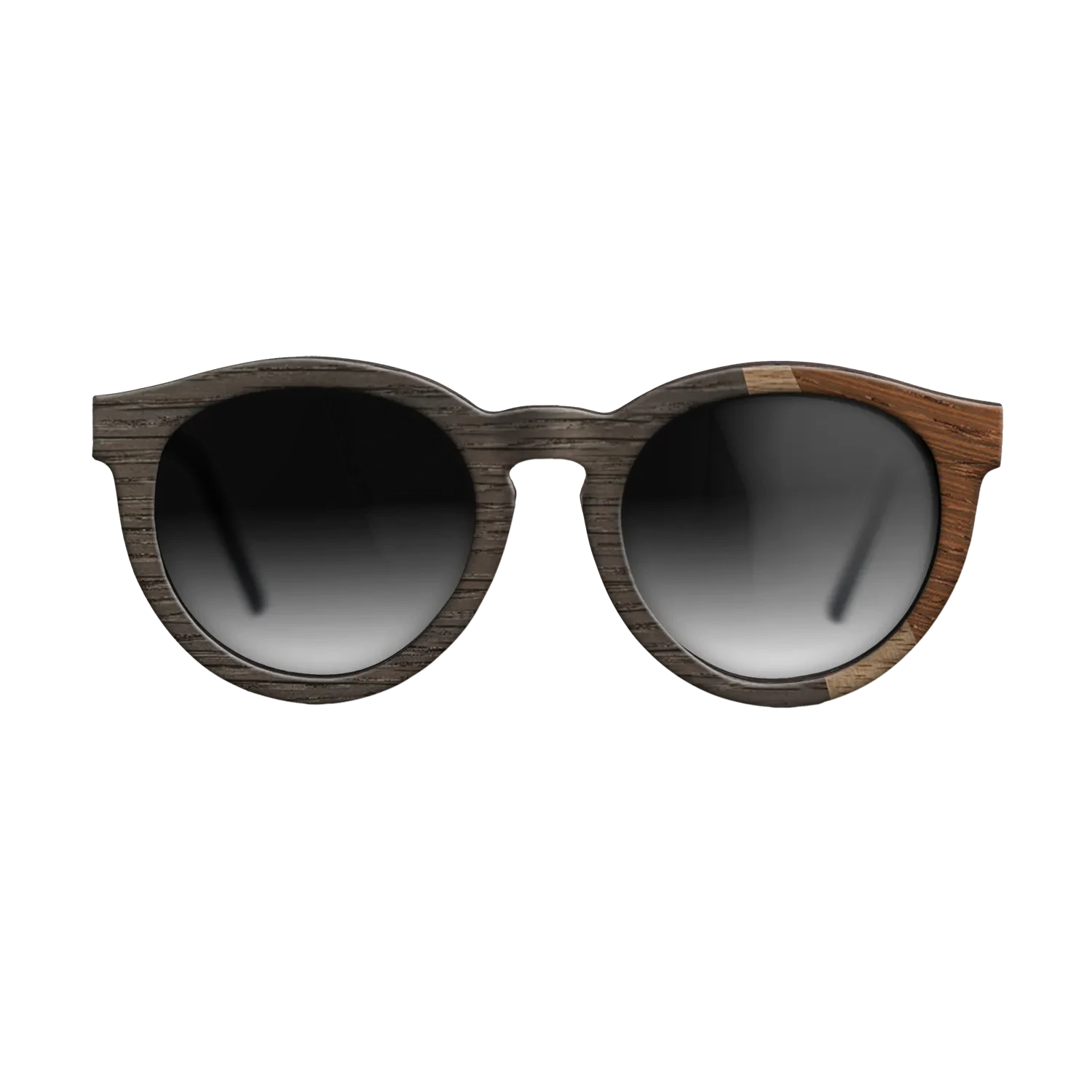 Walnut: Straight Grain,Fumed Oak,Wenge: Angle Cut - The Rebel - Round - SIRIS wood optic
