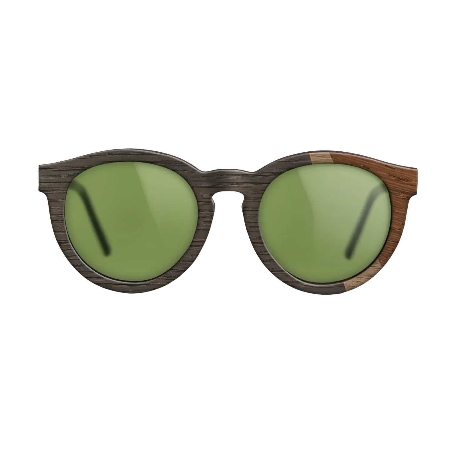 Walnut: Straight Grain,Fumed Oak,Wenge: Angle Cut - The Rebel - Round - SIRIS wood optic