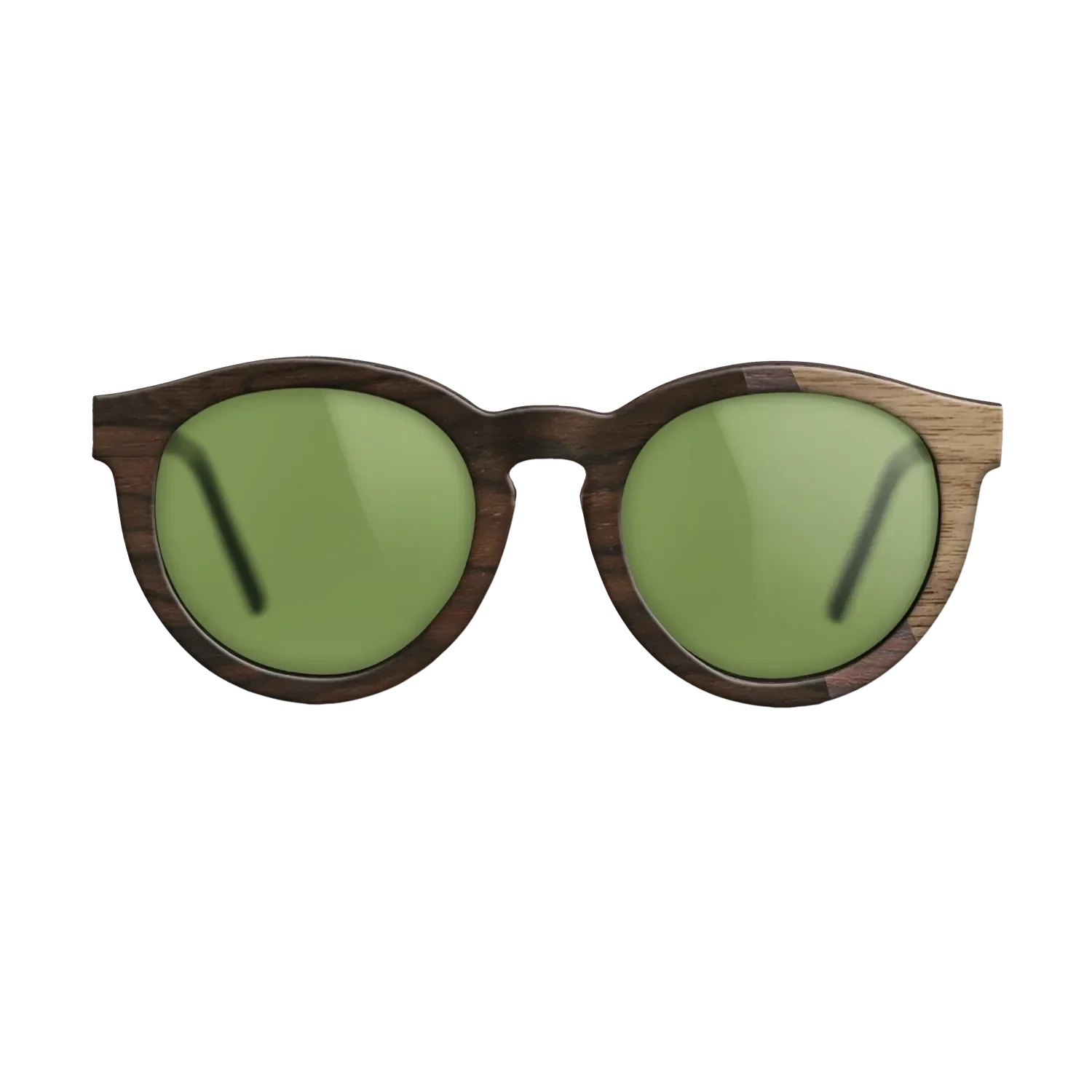 Ziricote Dark Quartered,Walnut Claro Dark,Walnut: Straight Grain: Angle Cut - The Rebel - Round - SIRIS wood optic