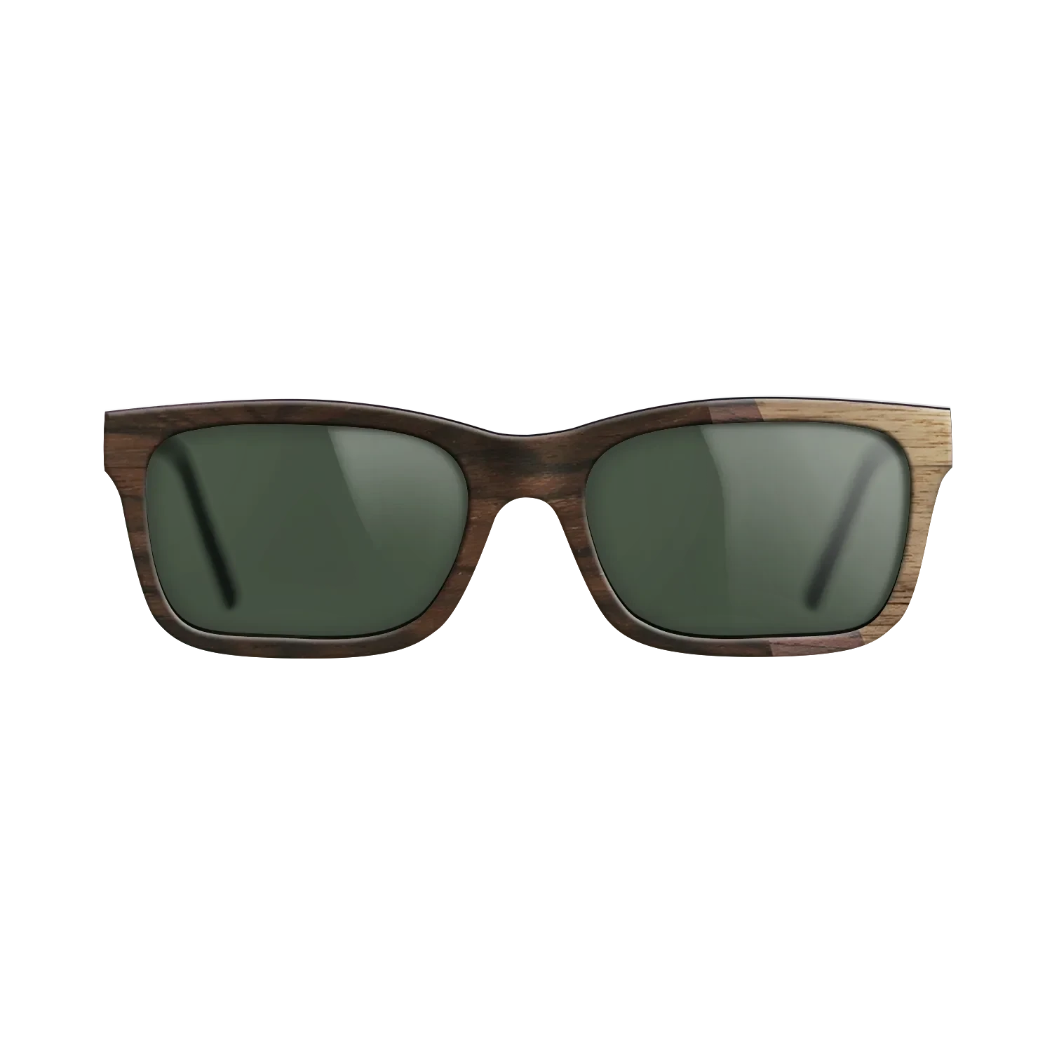 Ziricote Dark Quartered,Walnut Claro Dark,Walnut: Straight Grain: Angle Cut - The Sage - Rectangle - SIRIS wood optic