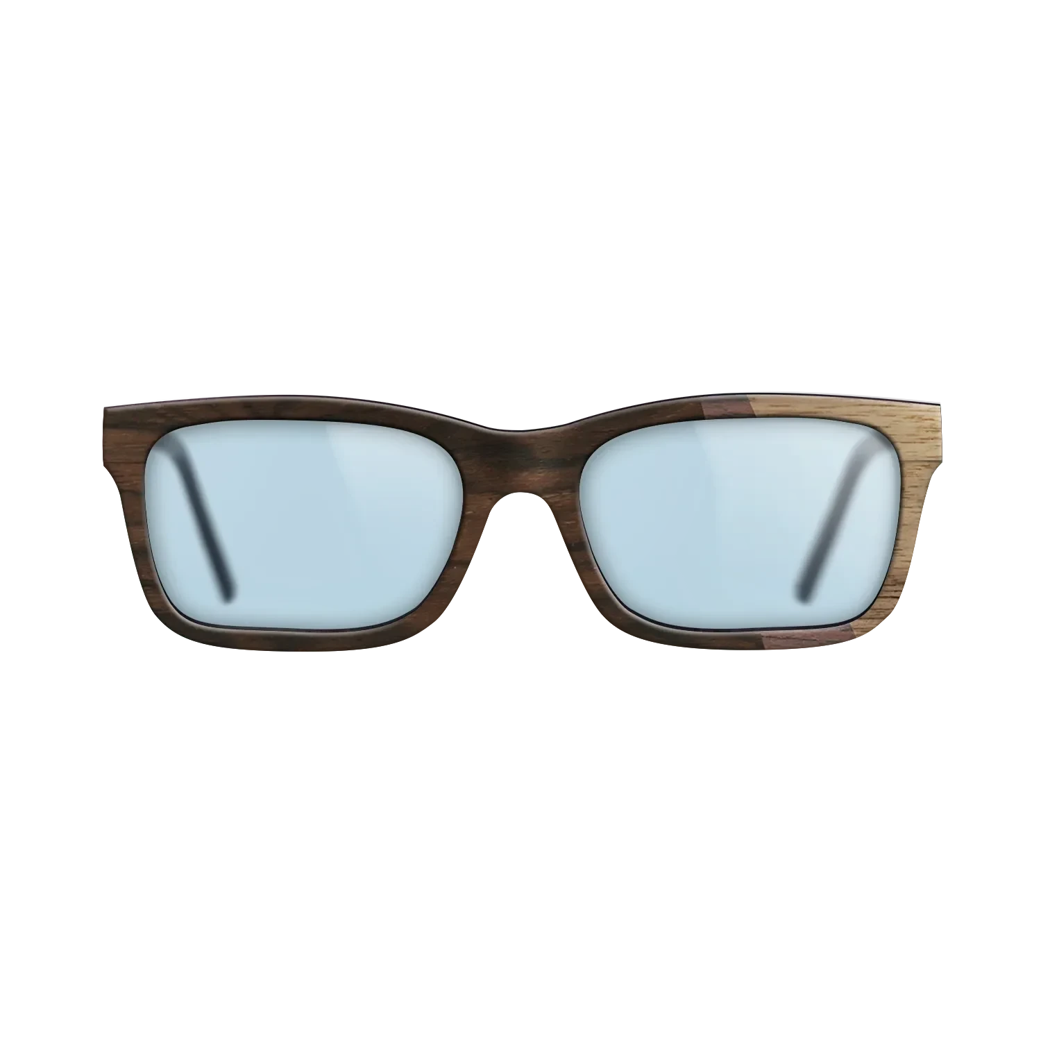 Ziricote Dark Quartered,Walnut Claro Dark,Walnut: Straight Grain: Angle Cut - The Sage - Rectangle - SIRIS wood optic