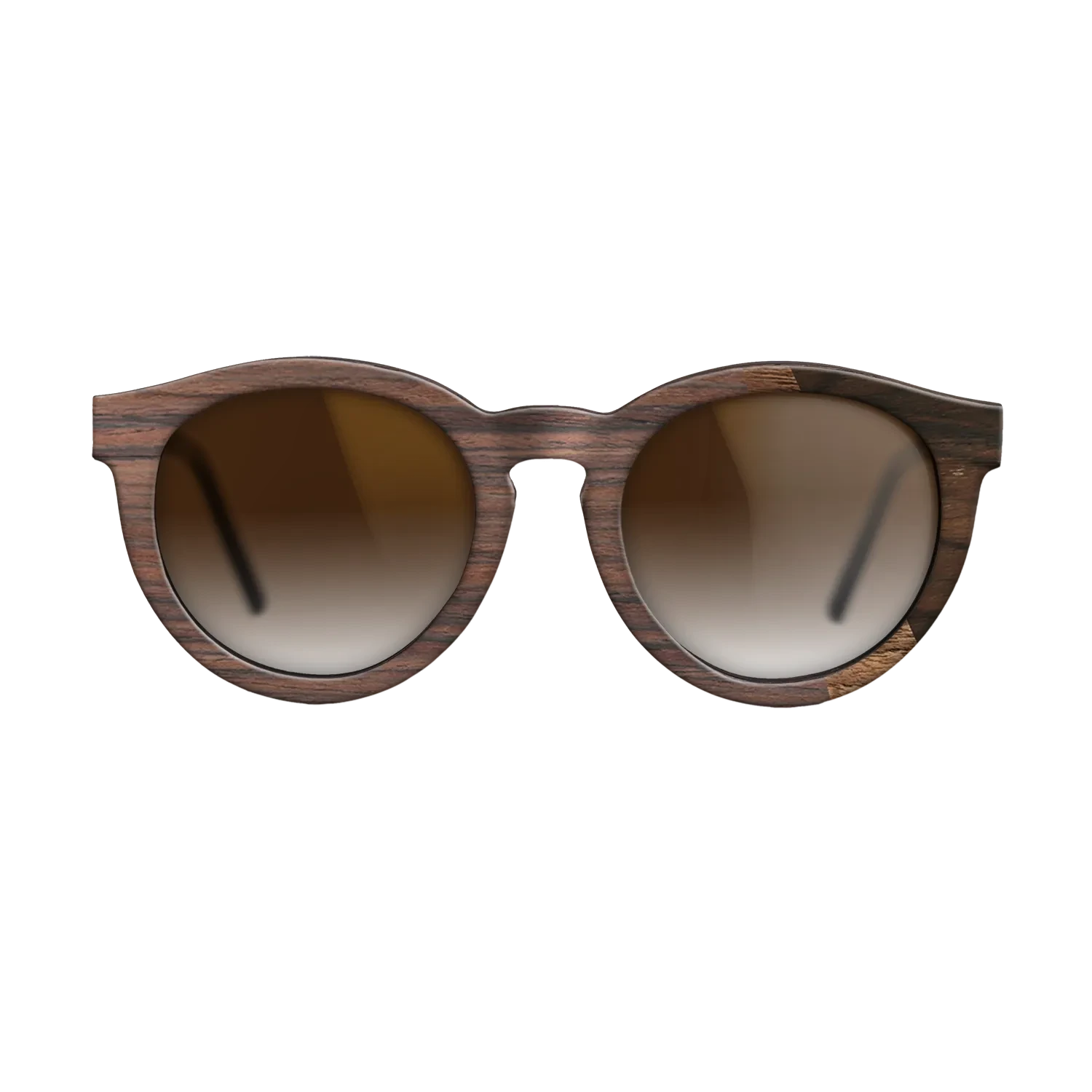 Walnut Claro Dark,Rosewood Reconstituted,Ziricote Dark Quartered: Angle Cut - The Rebel - Round - SIRIS wood optic