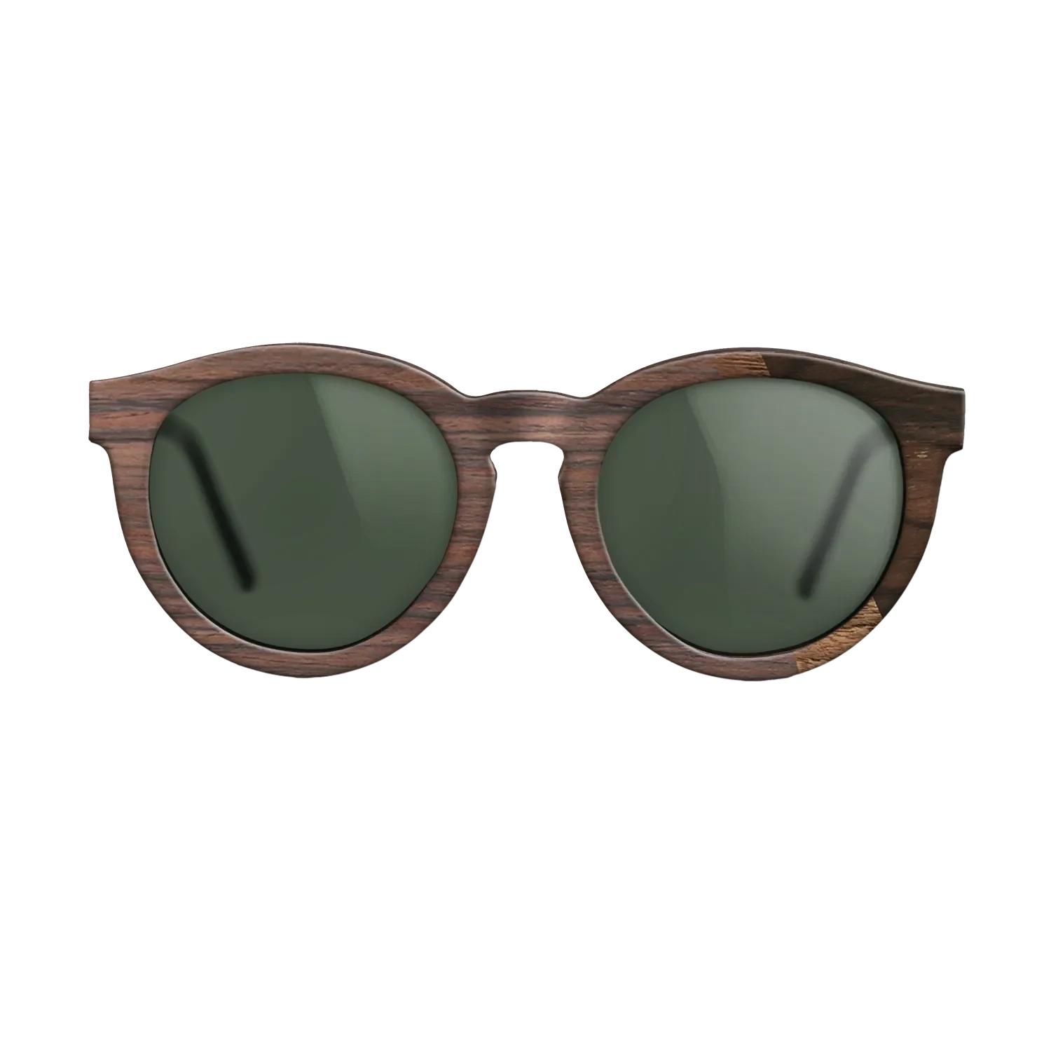 Walnut Claro Dark,Rosewood Reconstituted,Ziricote Dark Quartered: Angle Cut - The Rebel - Round - SIRIS wood optic