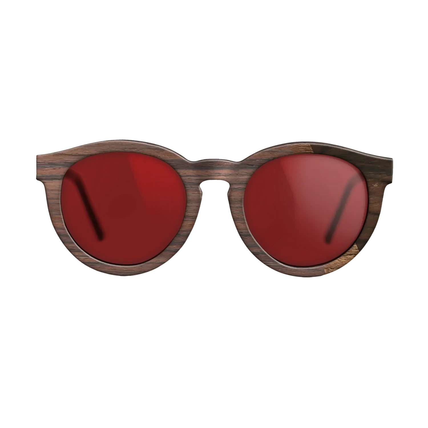 Walnut Claro Dark,Rosewood Reconstituted,Ziricote Dark Quartered: Angle Cut - The Rebel - Round - SIRIS wood optic
