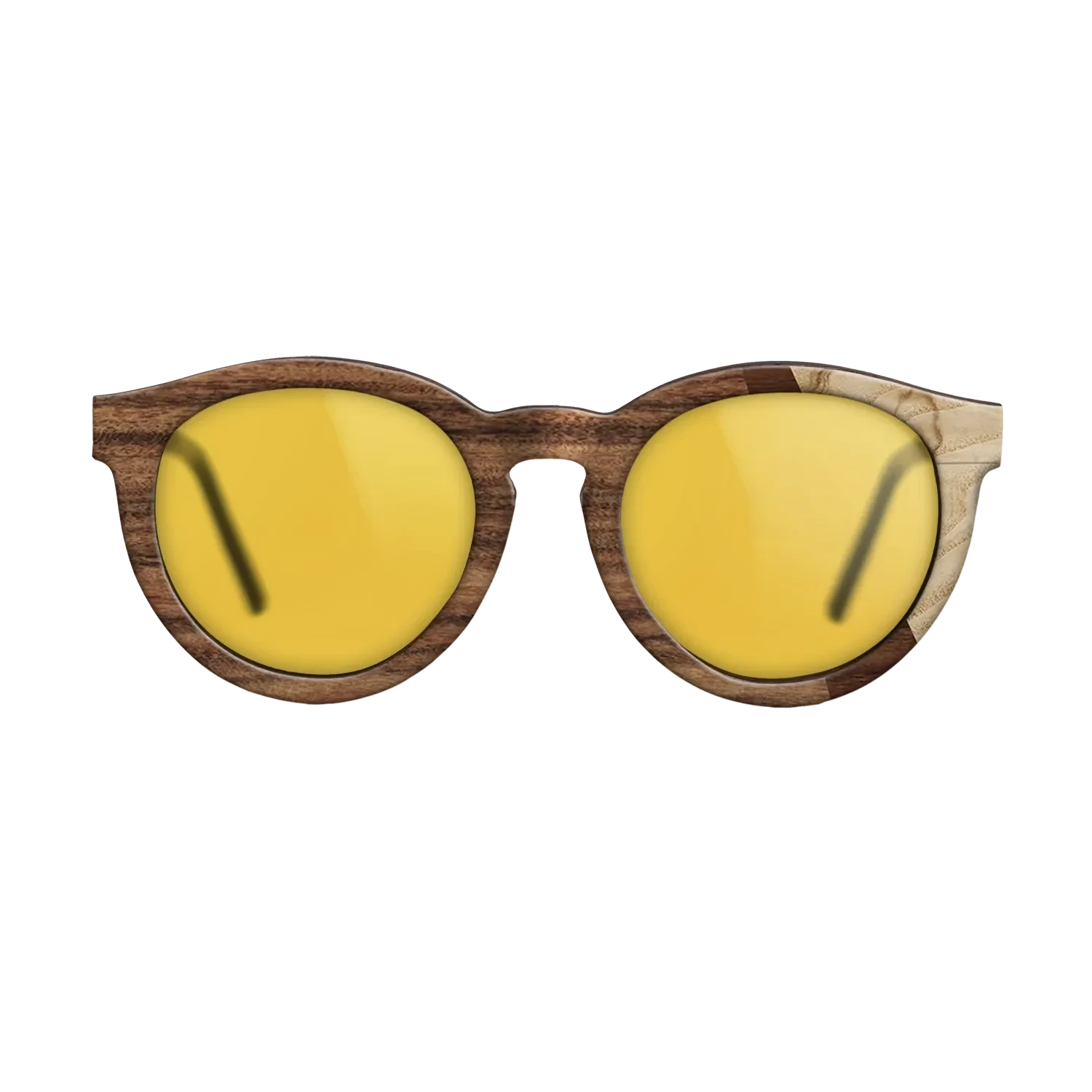 Santos Rosewood Dark,Olive Burl,Walnut Claro Dark: Angle Cut - The Rebel - Round - SIRIS wood optic