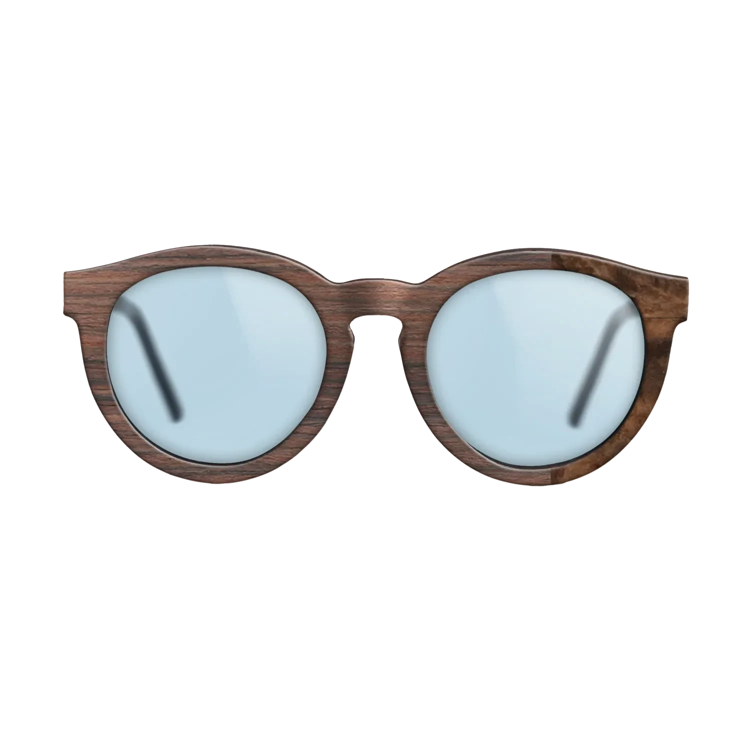 Reconstituted Rosewood, Walnut Burl: DiCut - The Rebel - Round - SIRIS wood optic