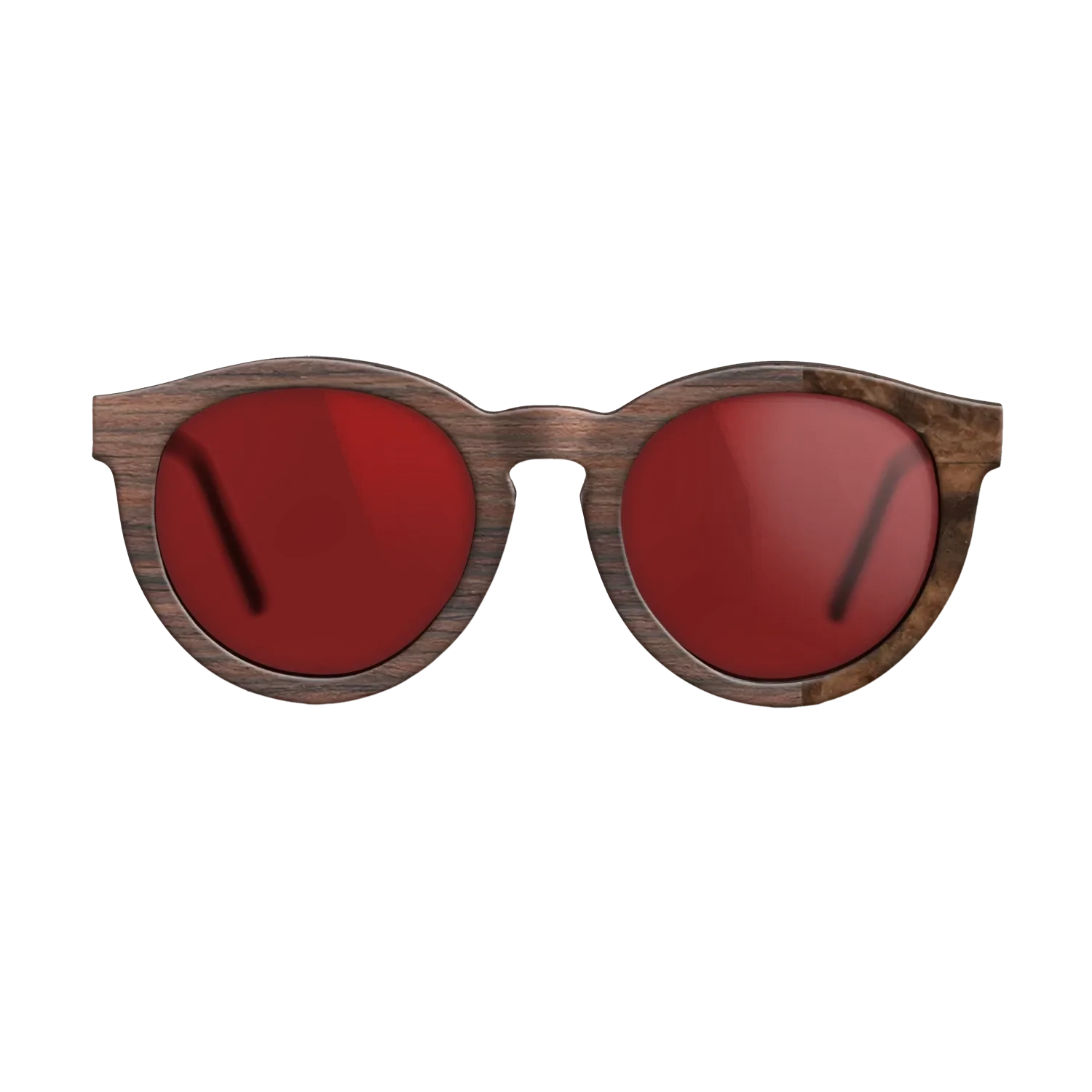 Reconstituted Rosewood, Walnut Burl: DiCut - The Rebel - Round - SIRIS wood optic