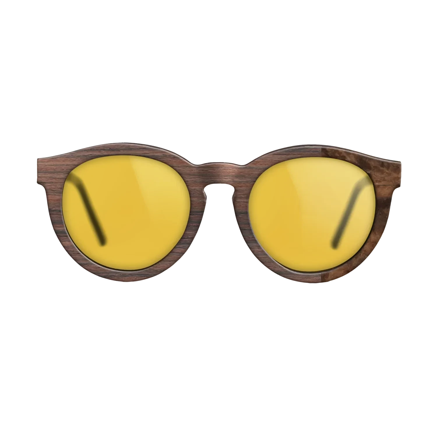 Reconstituted Rosewood, Walnut Burl: DiCut - The Rebel - Round - SIRIS wood optic