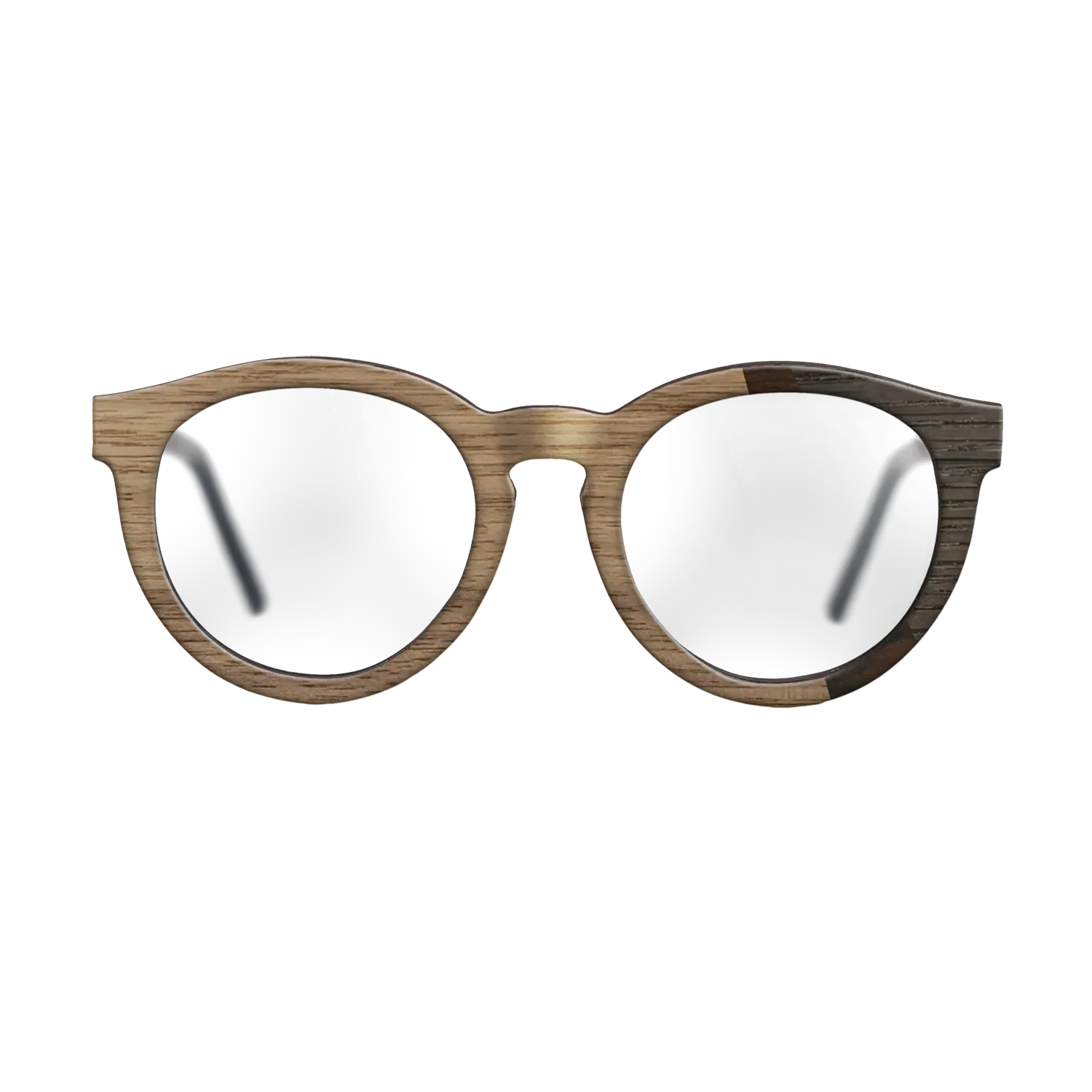 Walnut: Straight Grain,Fumed Eucalyptus,Ziricote Dark Quartered,Fumed Oak: Angle Cut - The Rebel - Round - SIRIS wood optic