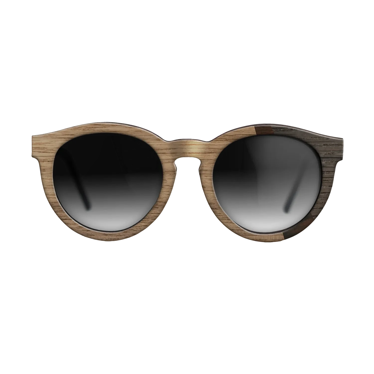 Walnut: Straight Grain,Fumed Eucalyptus,Ziricote Dark Quartered,Fumed Oak: Angle Cut - The Rebel - Round - SIRIS wood optic