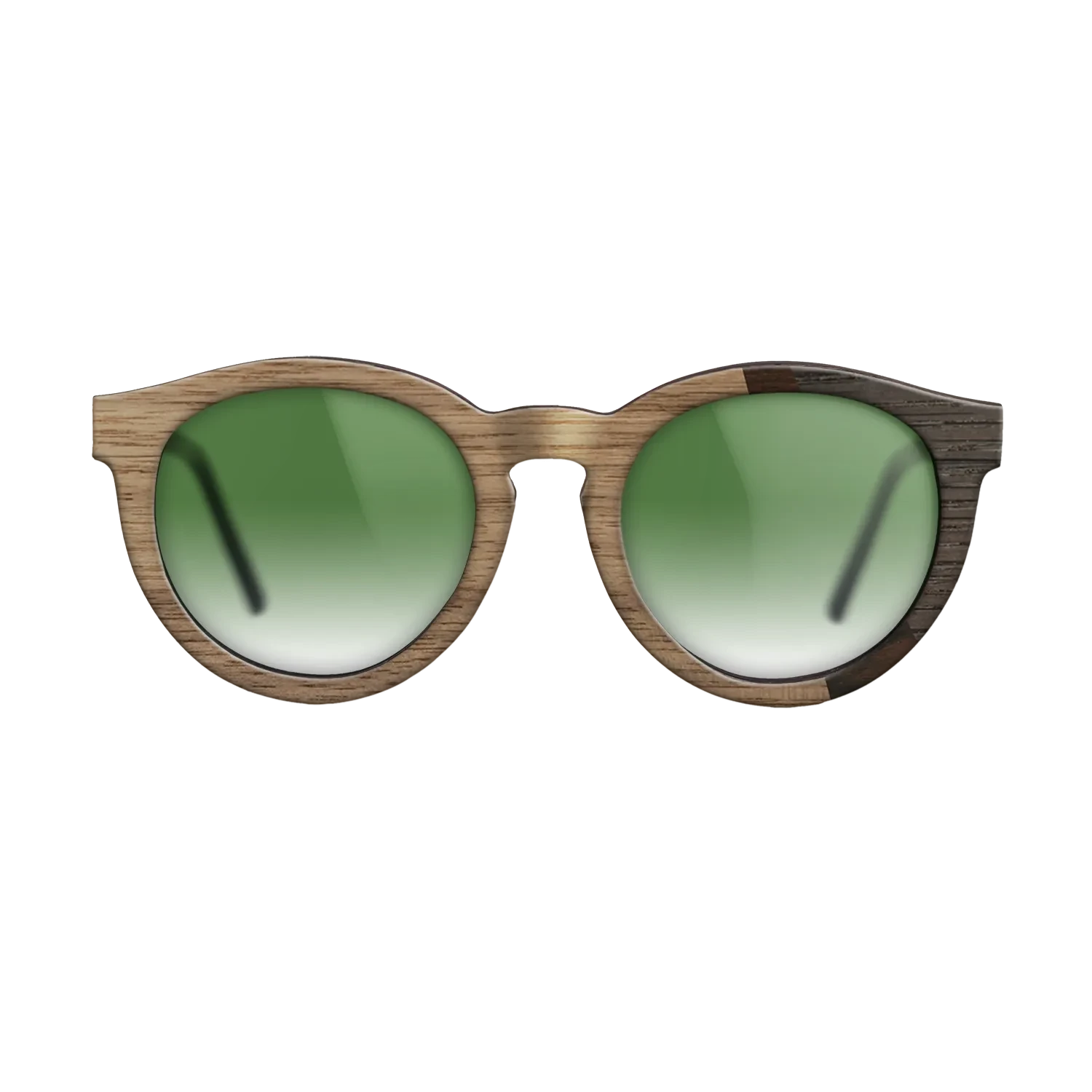 Walnut: Straight Grain,Fumed Eucalyptus,Ziricote Dark Quartered,Fumed Oak: Angle Cut - The Rebel - Round - SIRIS wood optic