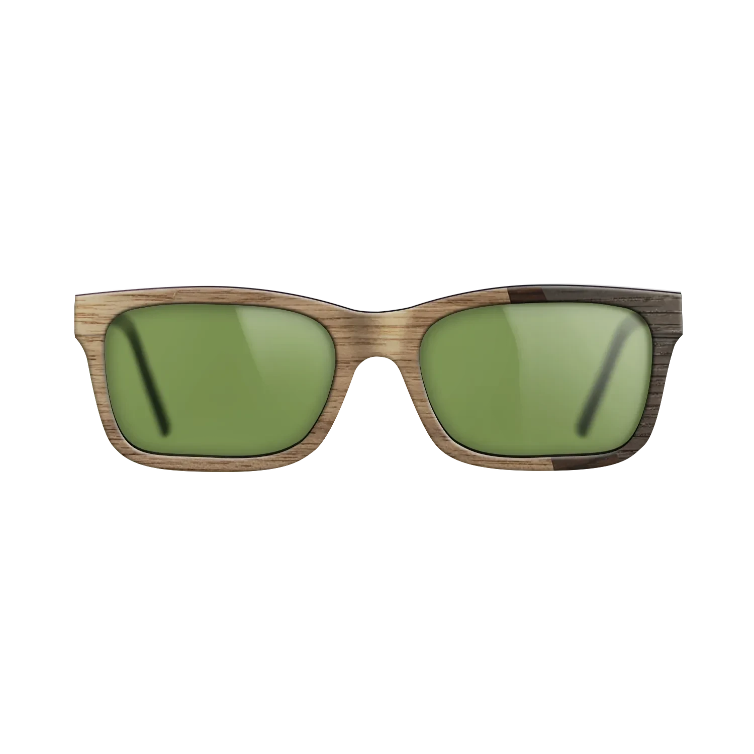 Walnut: Straight Grain,Fumed Eucalyptus,Ziricote Dark Quartered,Fumed Oak: Angle Cut - The Sage - Rectangle - SIRIS wood optic