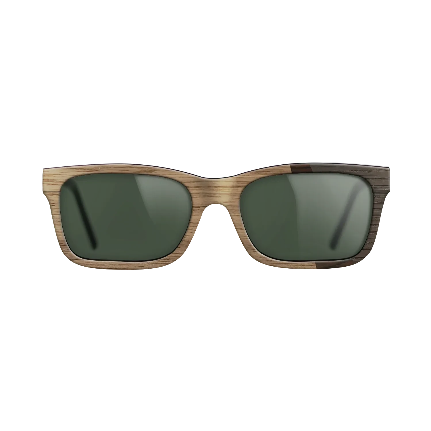 Walnut: Straight Grain,Fumed Eucalyptus,Ziricote Dark Quartered,Fumed Oak: Angle Cut - The Sage - Rectangle - SIRIS wood optic