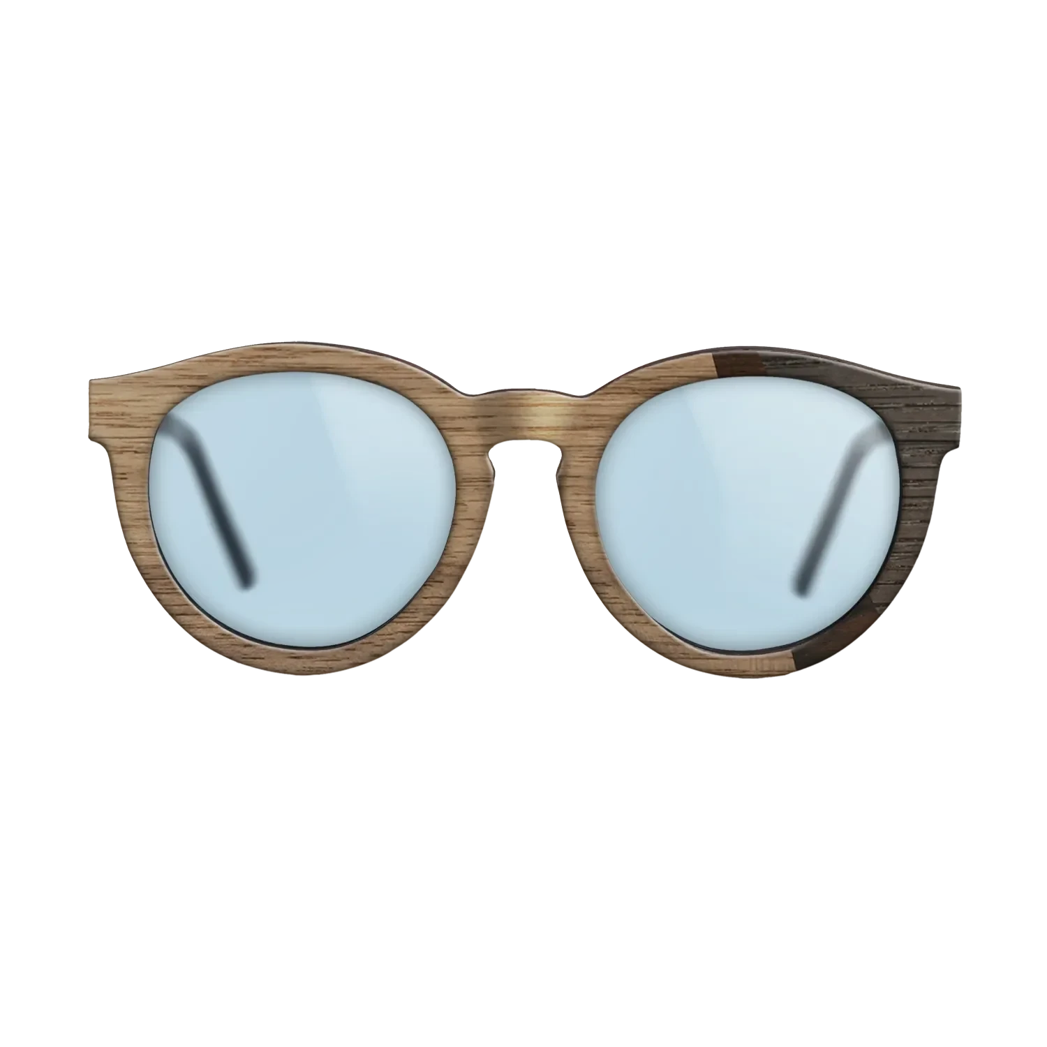 Walnut: Straight Grain,Fumed Eucalyptus,Ziricote Dark Quartered,Fumed Oak: Angle Cut - The Rebel - Round - SIRIS wood optic