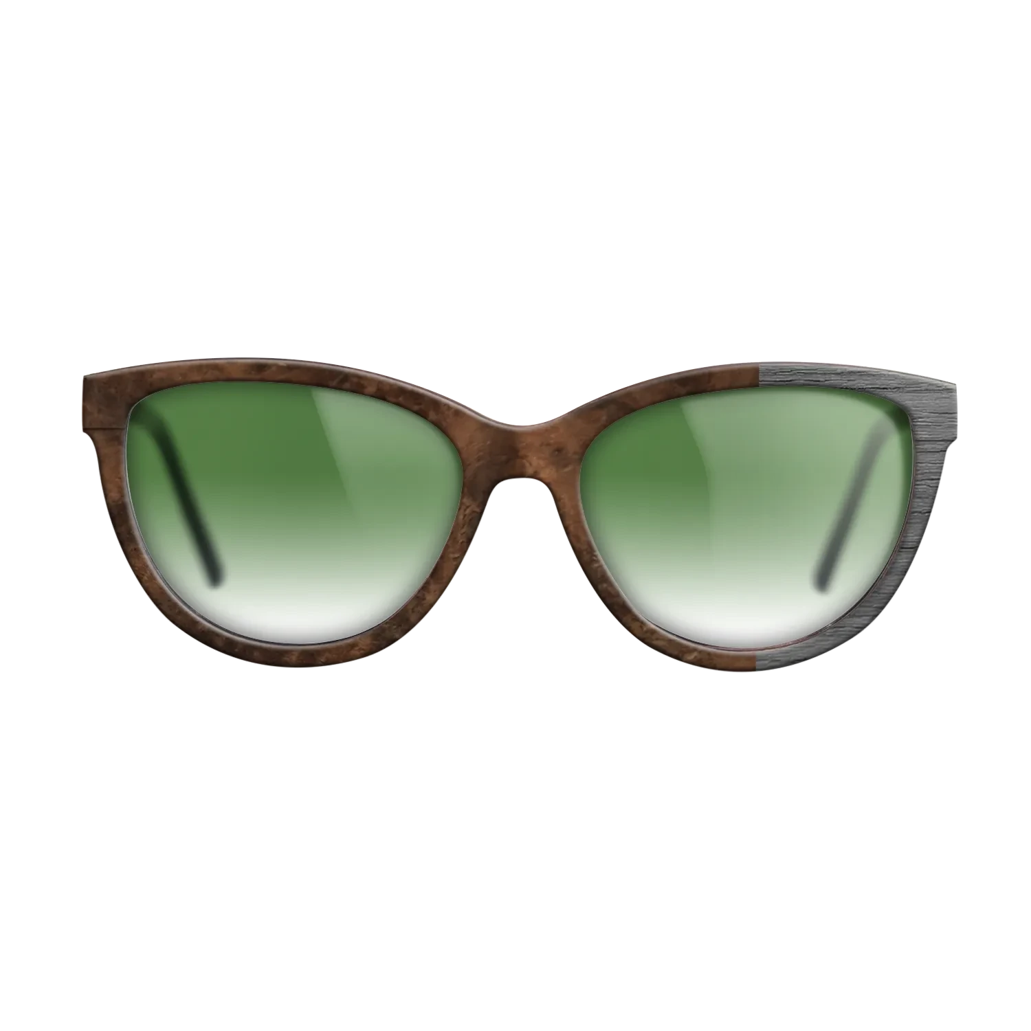 Walnut Burl, Dyed Poplar: Gray: Bauhaus - The Maiden - Cat - SIRIS wood optic